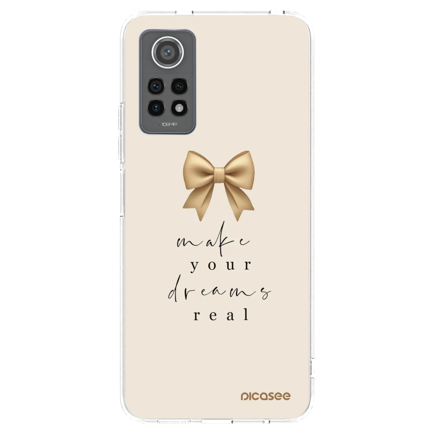 Picasee silikonska prozirna maskica za Xiaomi Redmi Note 12 Pro 4G - Golden Dream