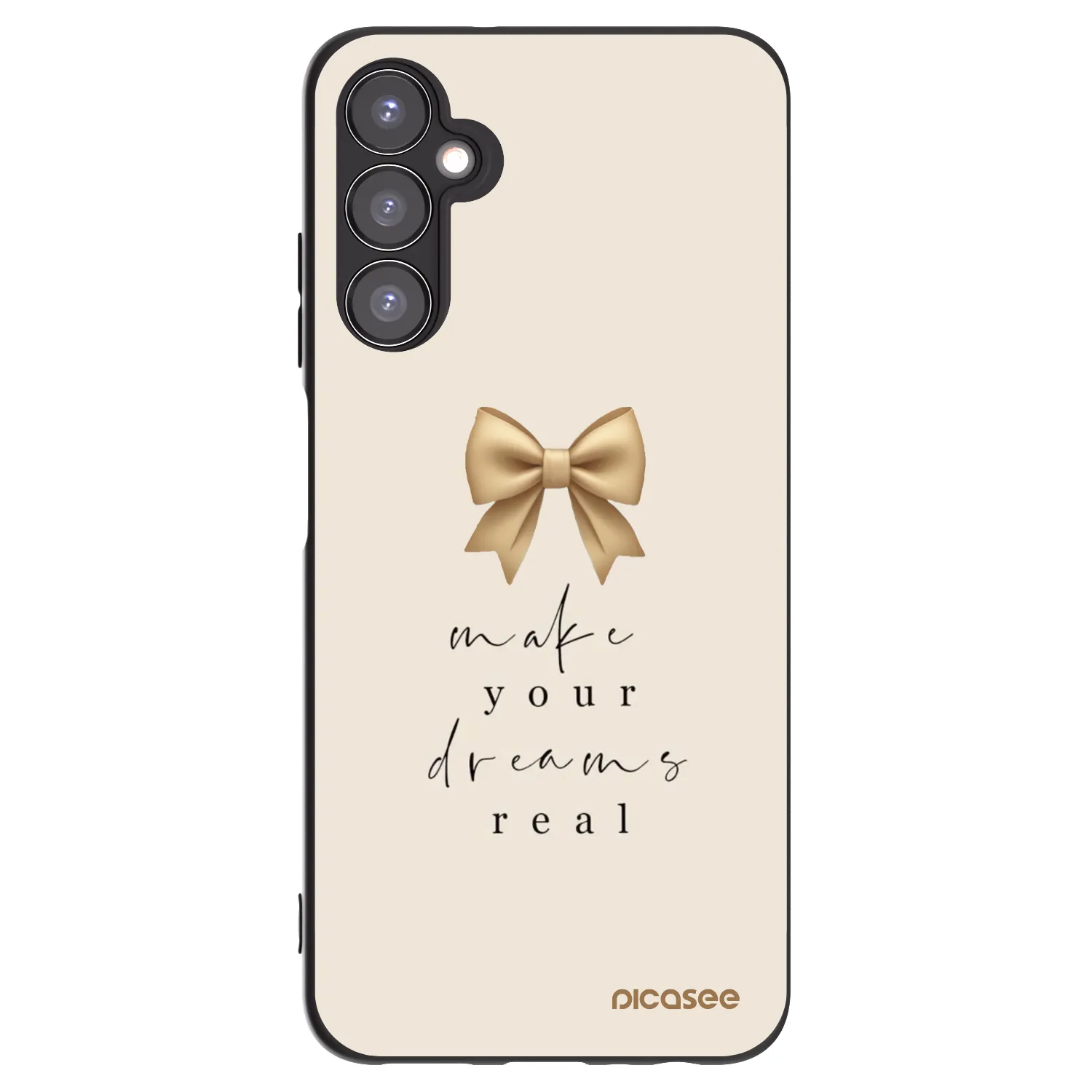 Picasee crna silikonska maskica za Samsung Galaxy A05s A057G - Golden Dream