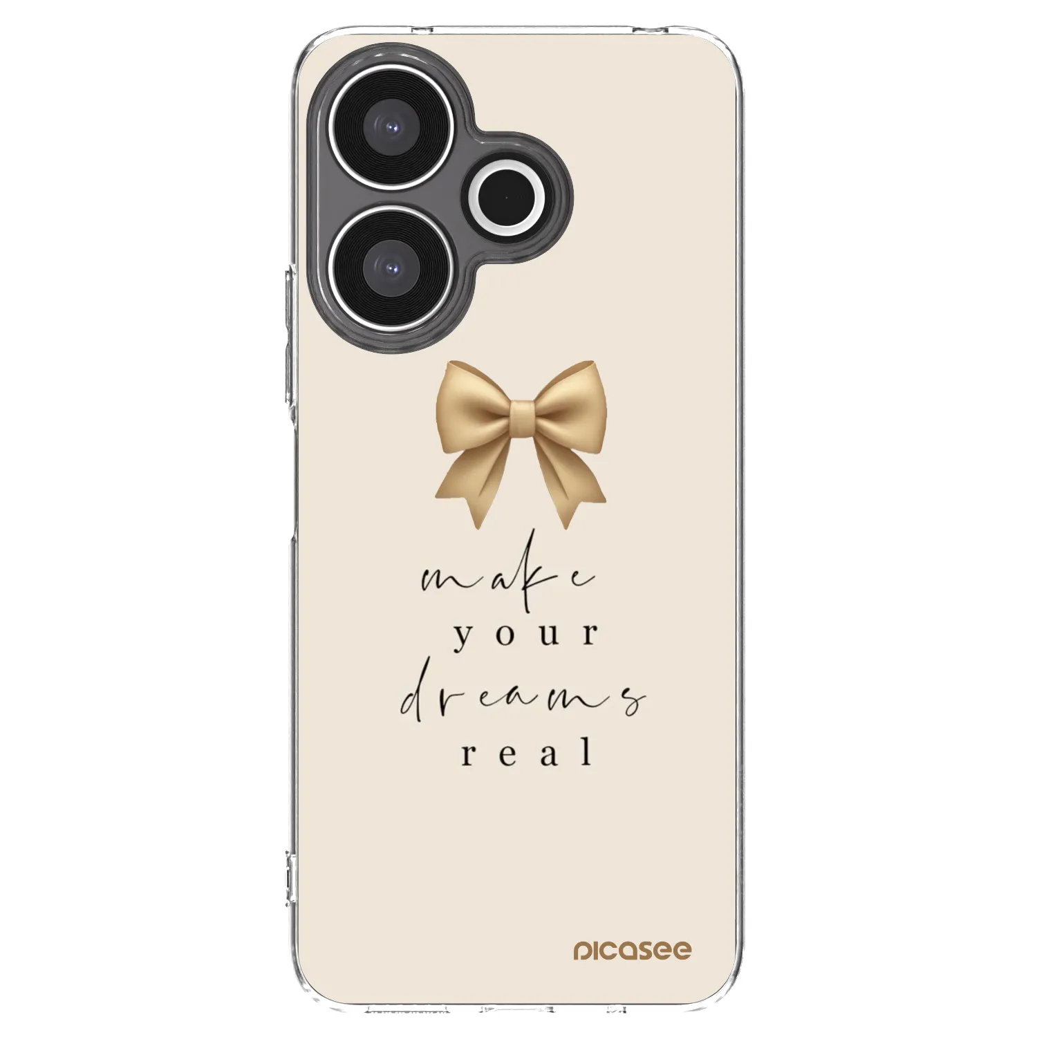 Picasee silikonska prozirna maskica za Xiaomi Redmi 13 4G - Golden Dream