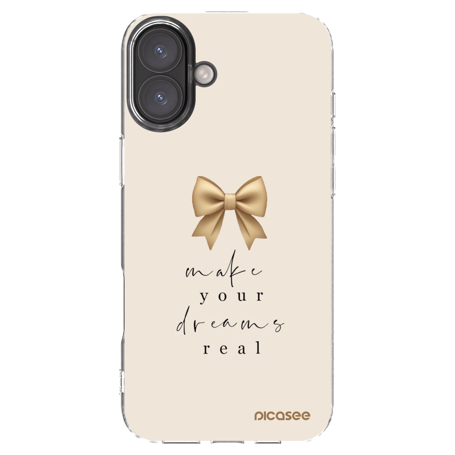 Picasee silikonska prozirna maskica za Apple iPhone 16 Plus - Golden Dream