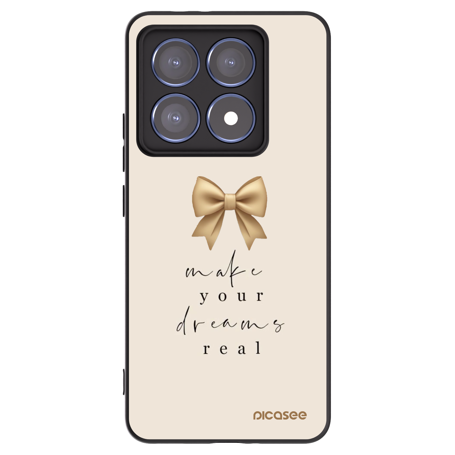 Picasee crna silikonska maskica za Xiaomi 14T Pro - Golden Dream