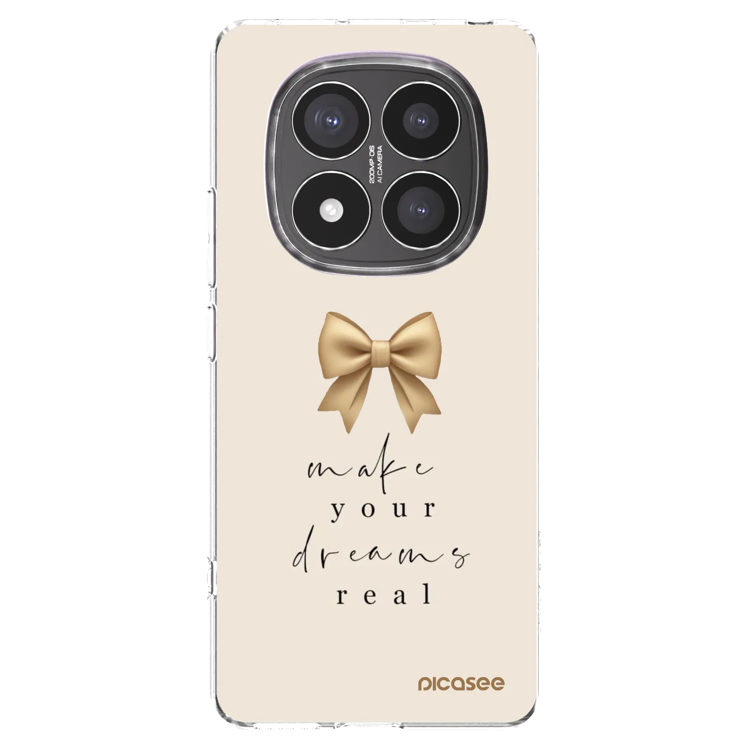 Picasee silikonska prozirna maskica za Xiaomi Redmi Note 14 Pro+ 5G - Golden Dream