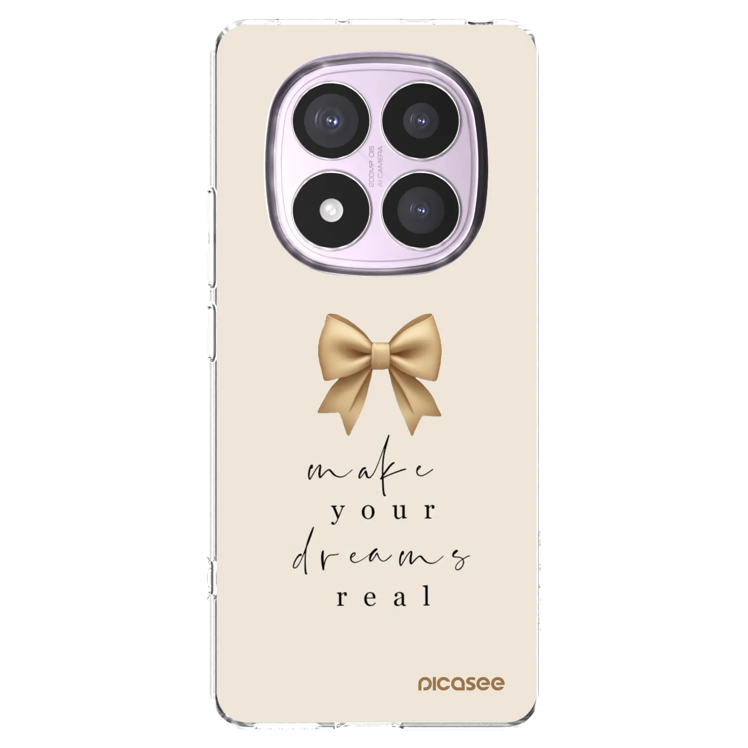 Picasee silikonska prozirna maskica za Xiaomi Redmi Note 14 Pro 5G - Golden Dream