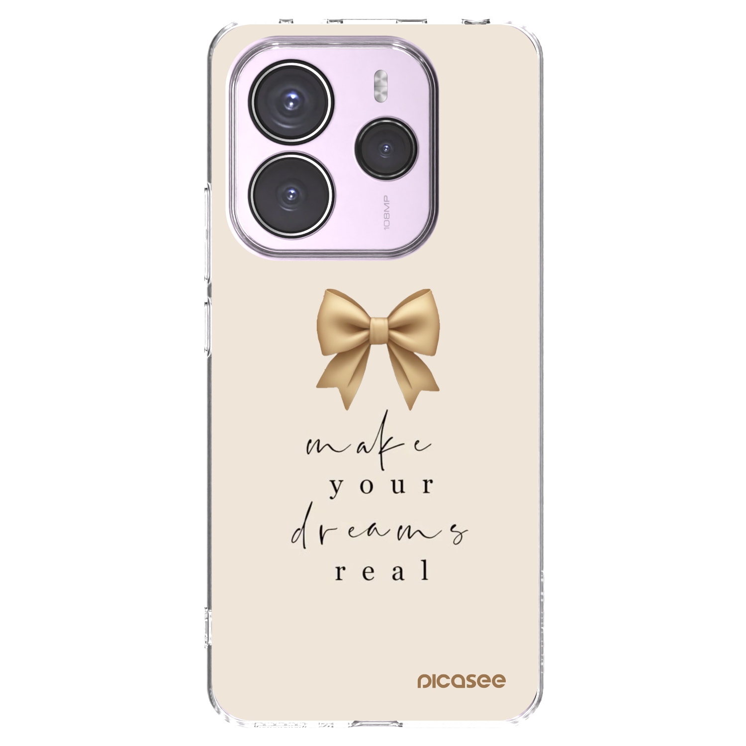 Picasee silikonska prozirna maskica za Xiaomi Redmi Note 14 5G - Golden Dream