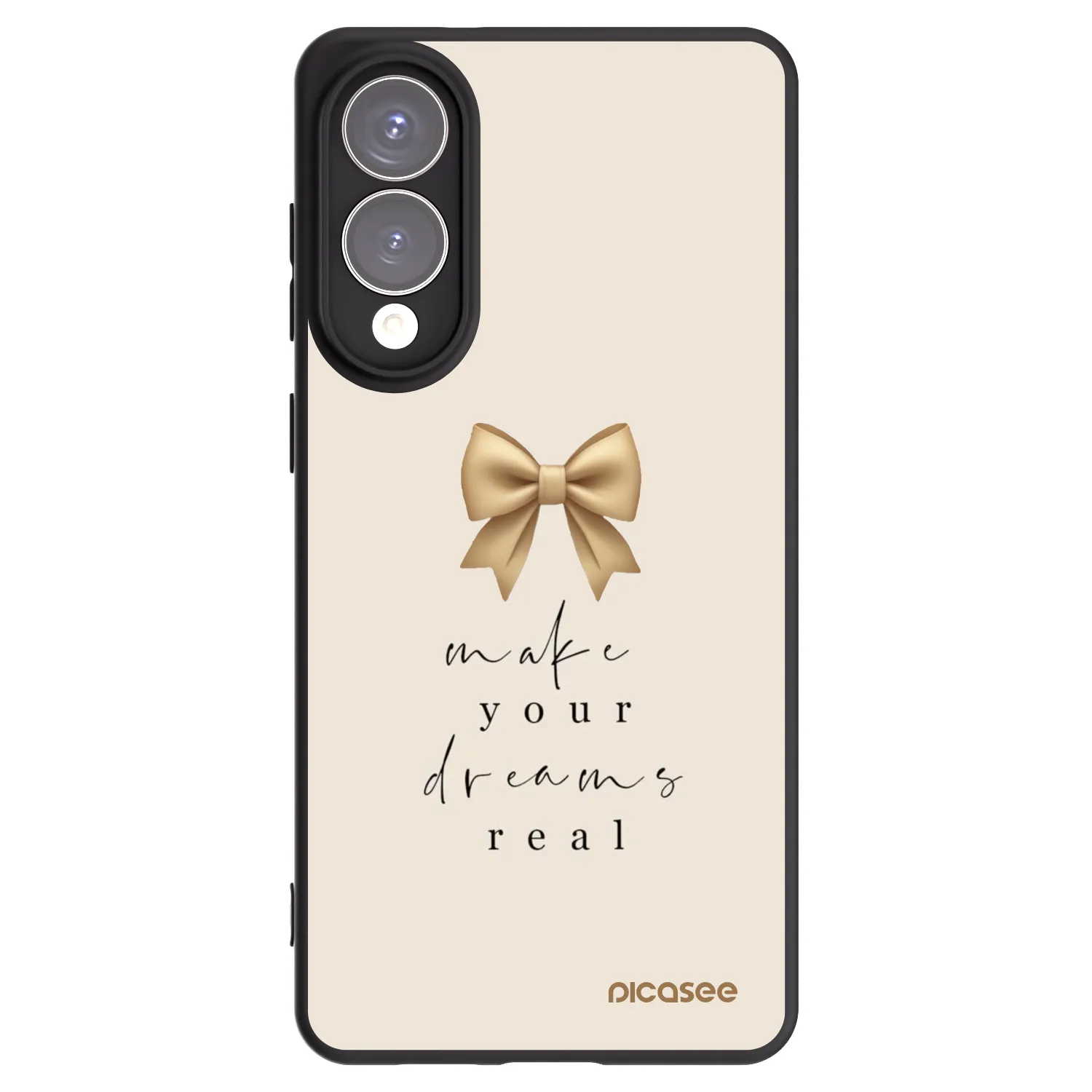 Picasee crna silikonska maskica za Samsung Galaxy S25 Edge 5G - Golden Dream