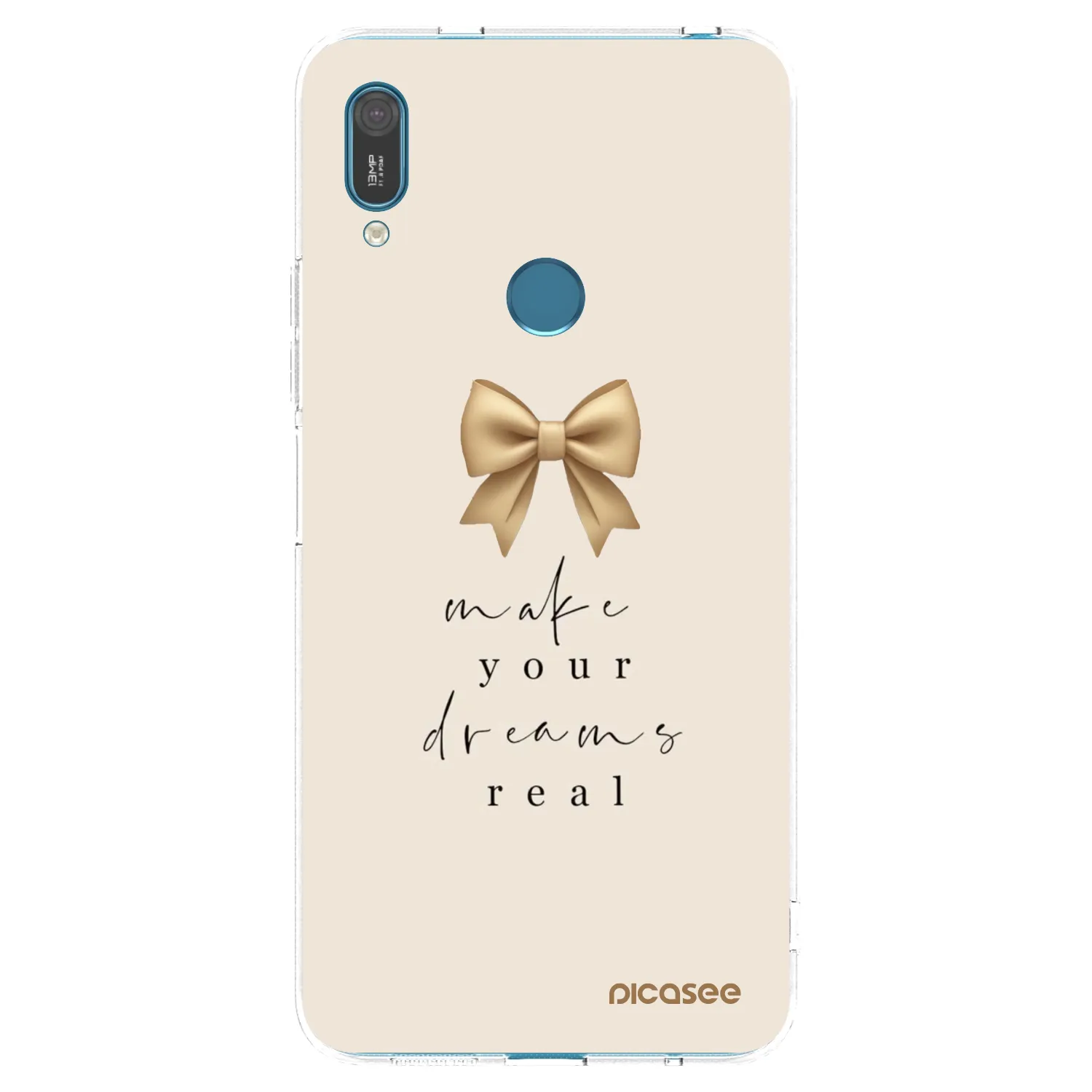 Picasee silikonska prozirna maskica za Huawei Y7 2019 - Golden Dream