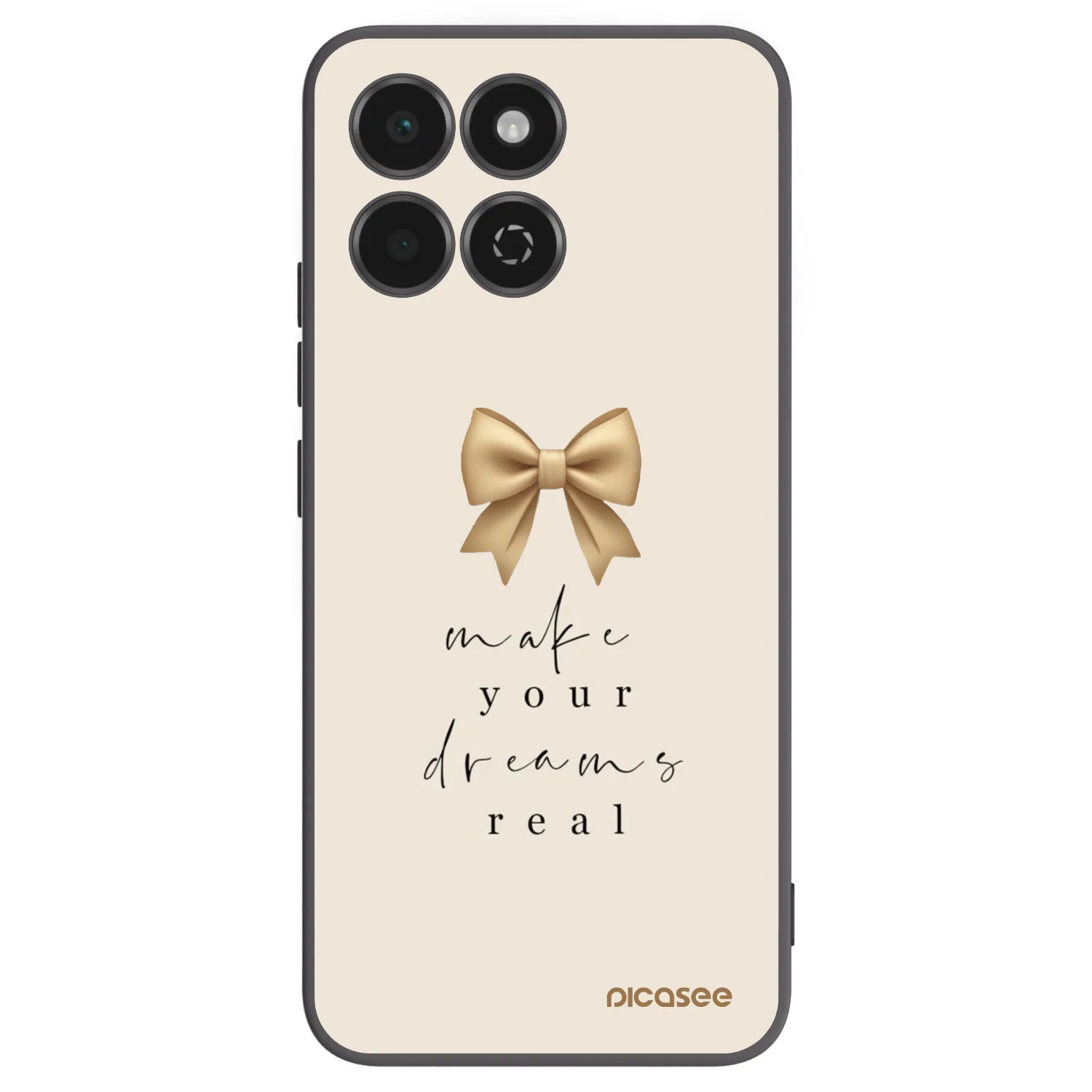 Picasee crna silikonska maskica za Honor 200 Smart 5G - Golden Dream