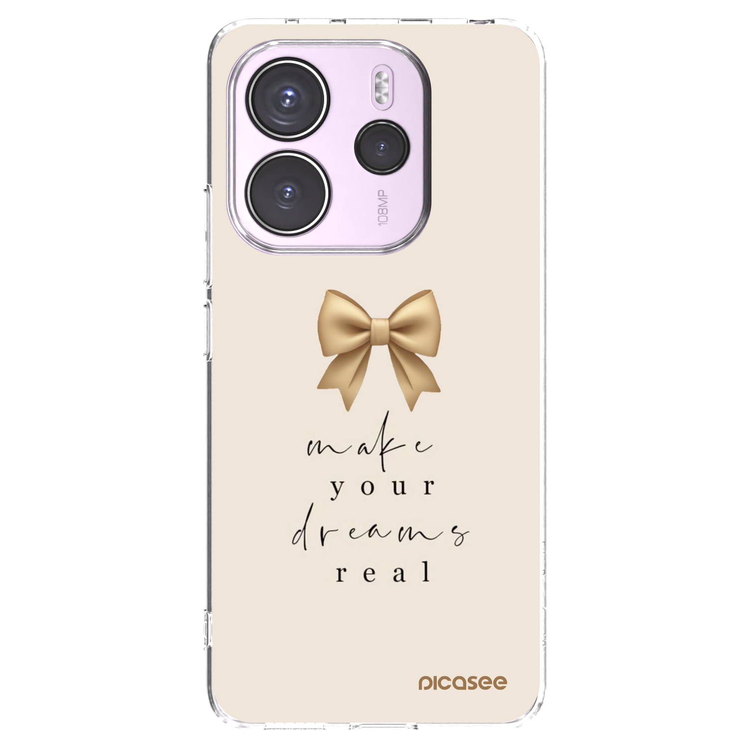 Picasee silikonska prozirna maskica za Xiaomi Redmi Note 14 4G - Golden Dream