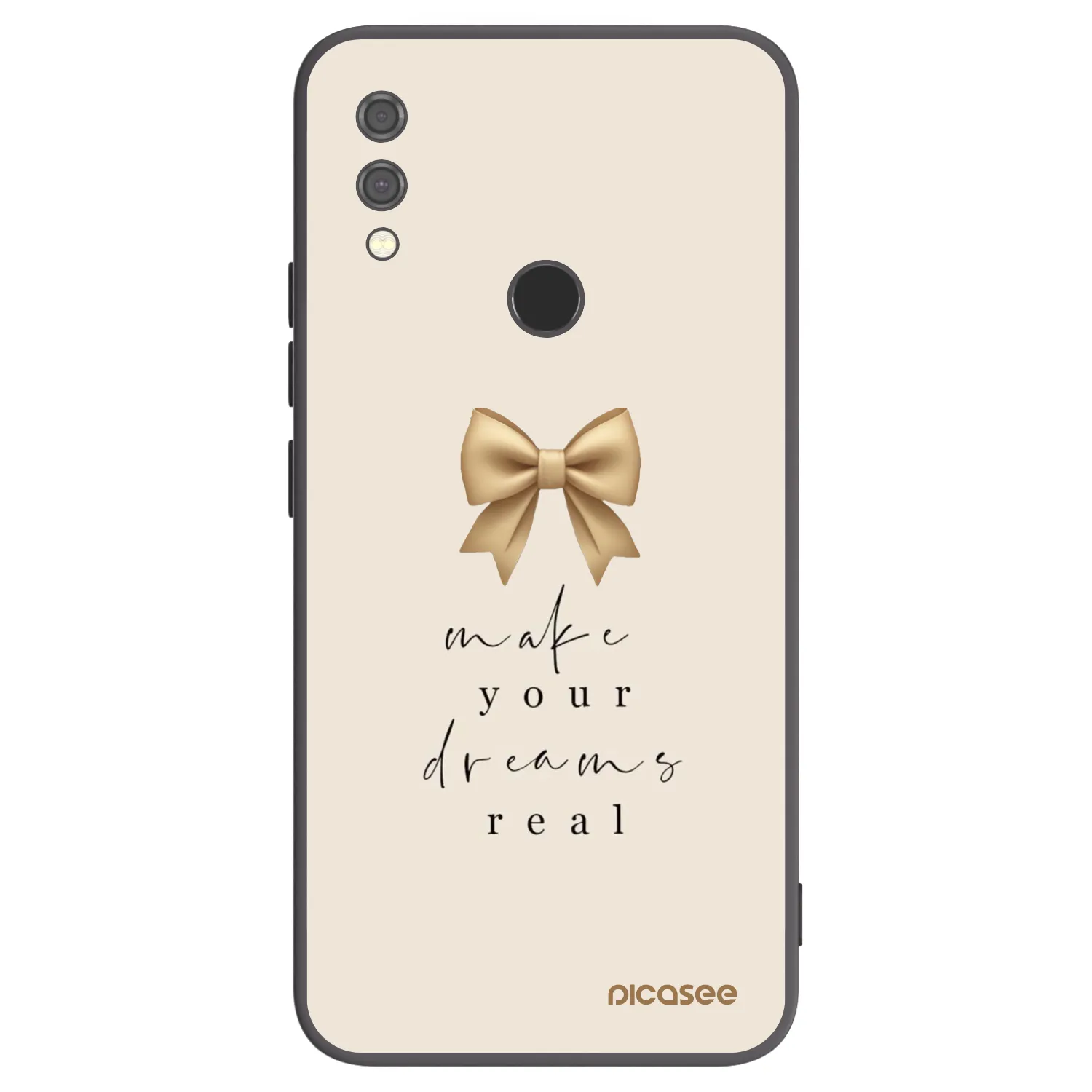 Picasee crna silikonska maskica za Xiaomi Redmi Note 7 - Golden Dream