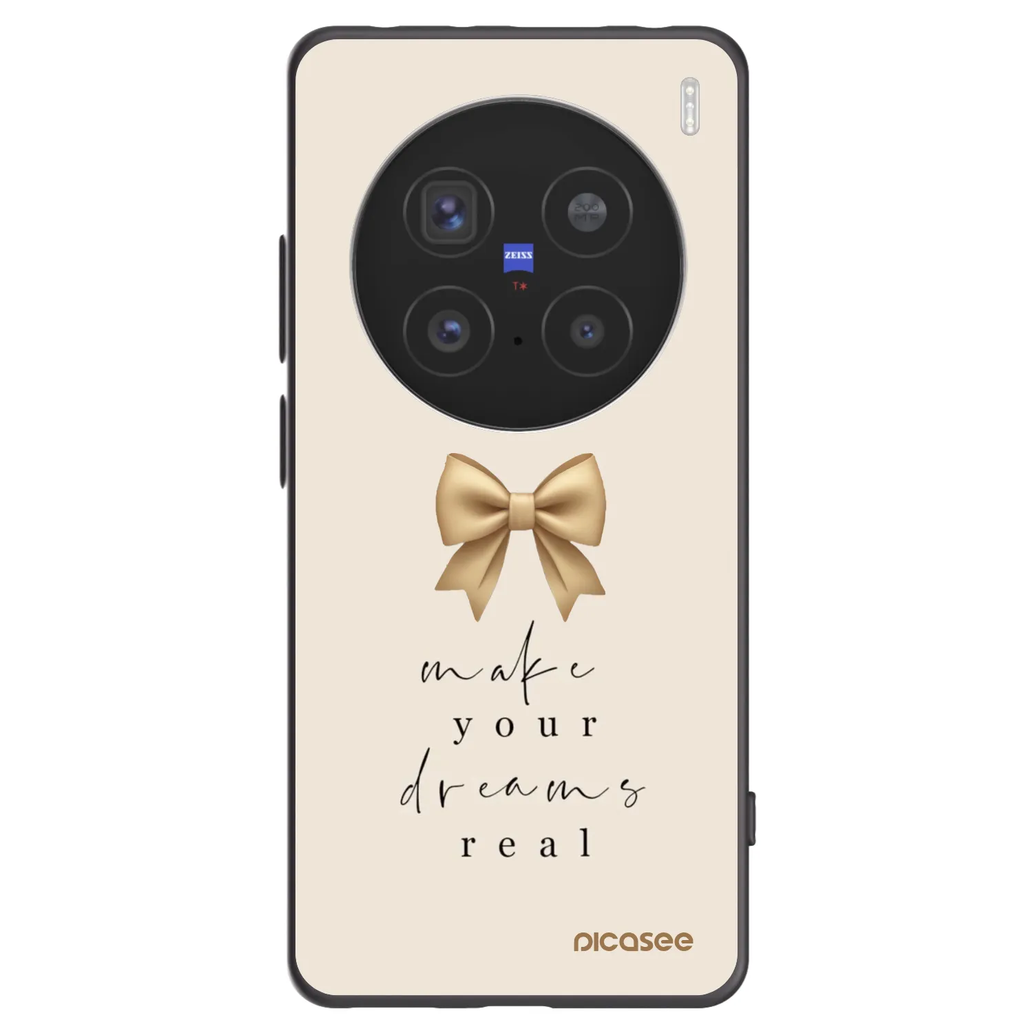Picasee crna silikonska maskica za Vivo X200 Pro - Golden Dream
