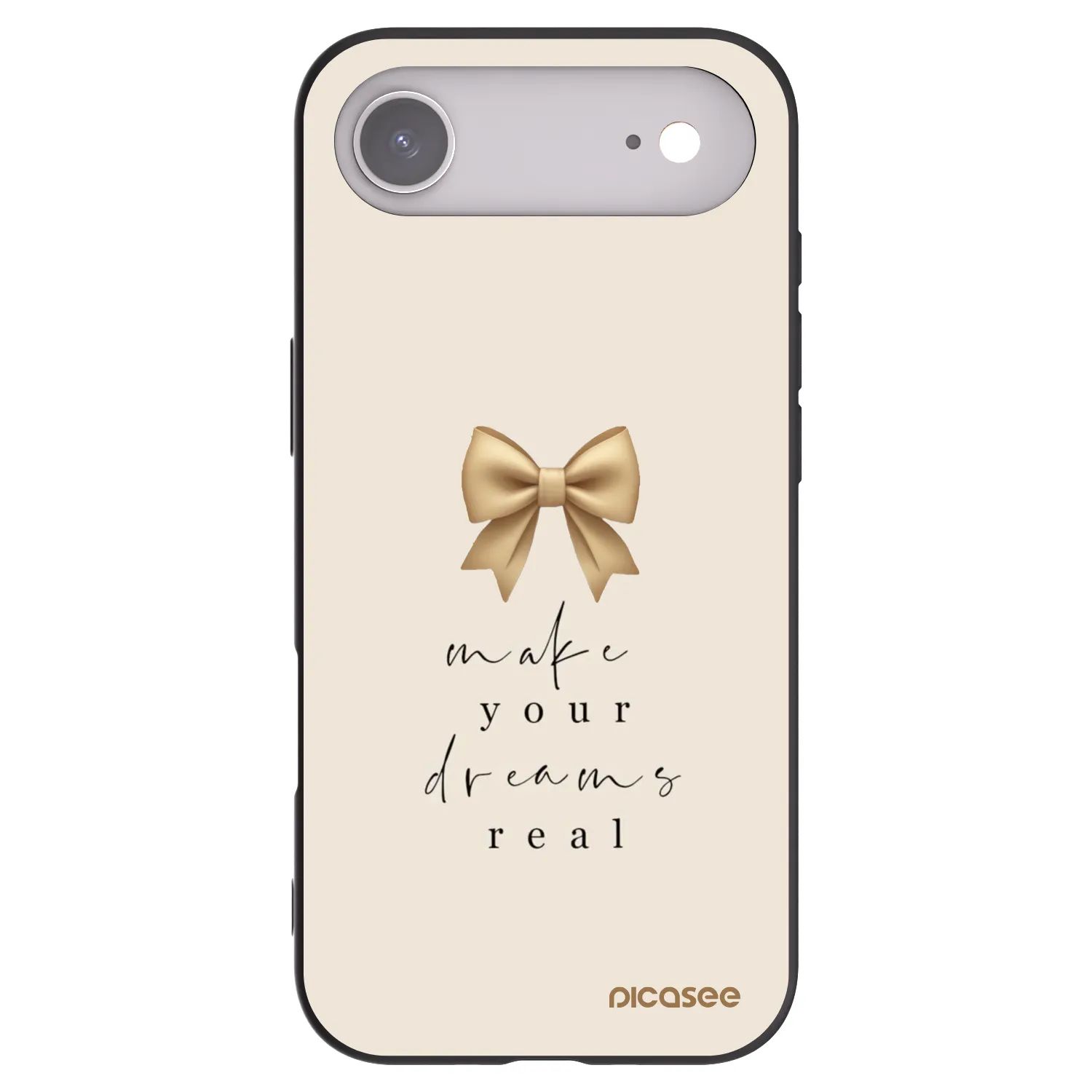 Picasee crna silikonska maskica za Apple iPhone Air - Golden Dream