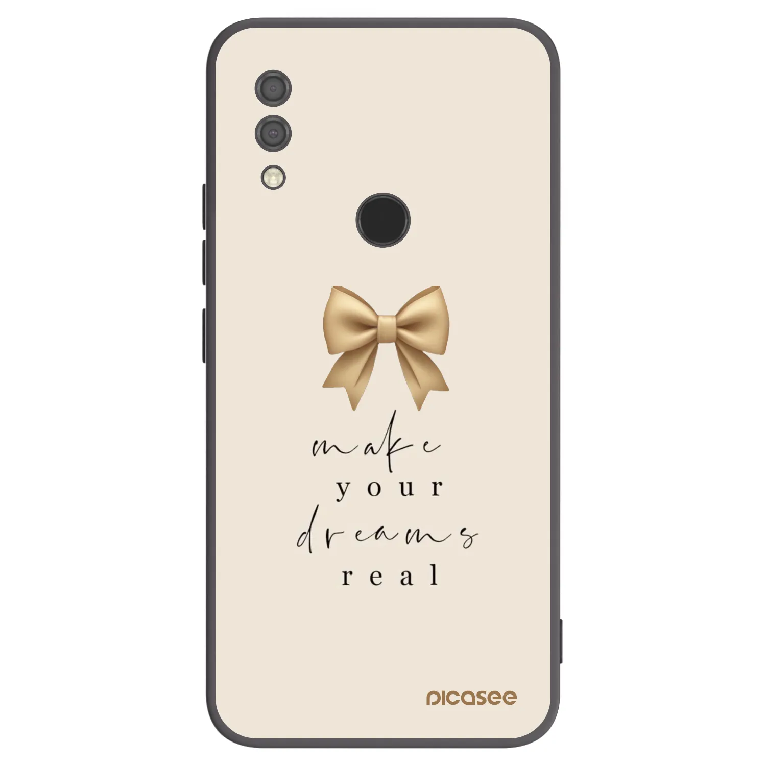 Picasee crna silikonska maskica za Xiaomi Redmi 7 - Golden Dream