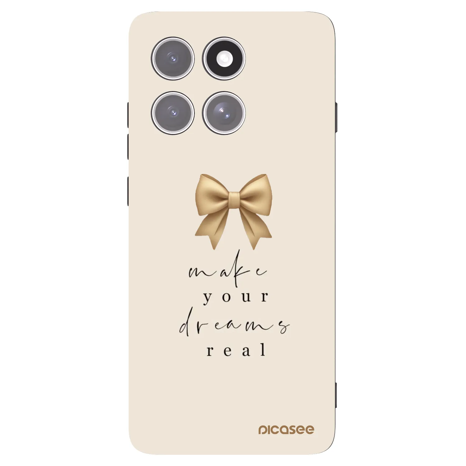 Picasee crna silikonska maskica za Motorola Edge 60 Pro - Golden Dream