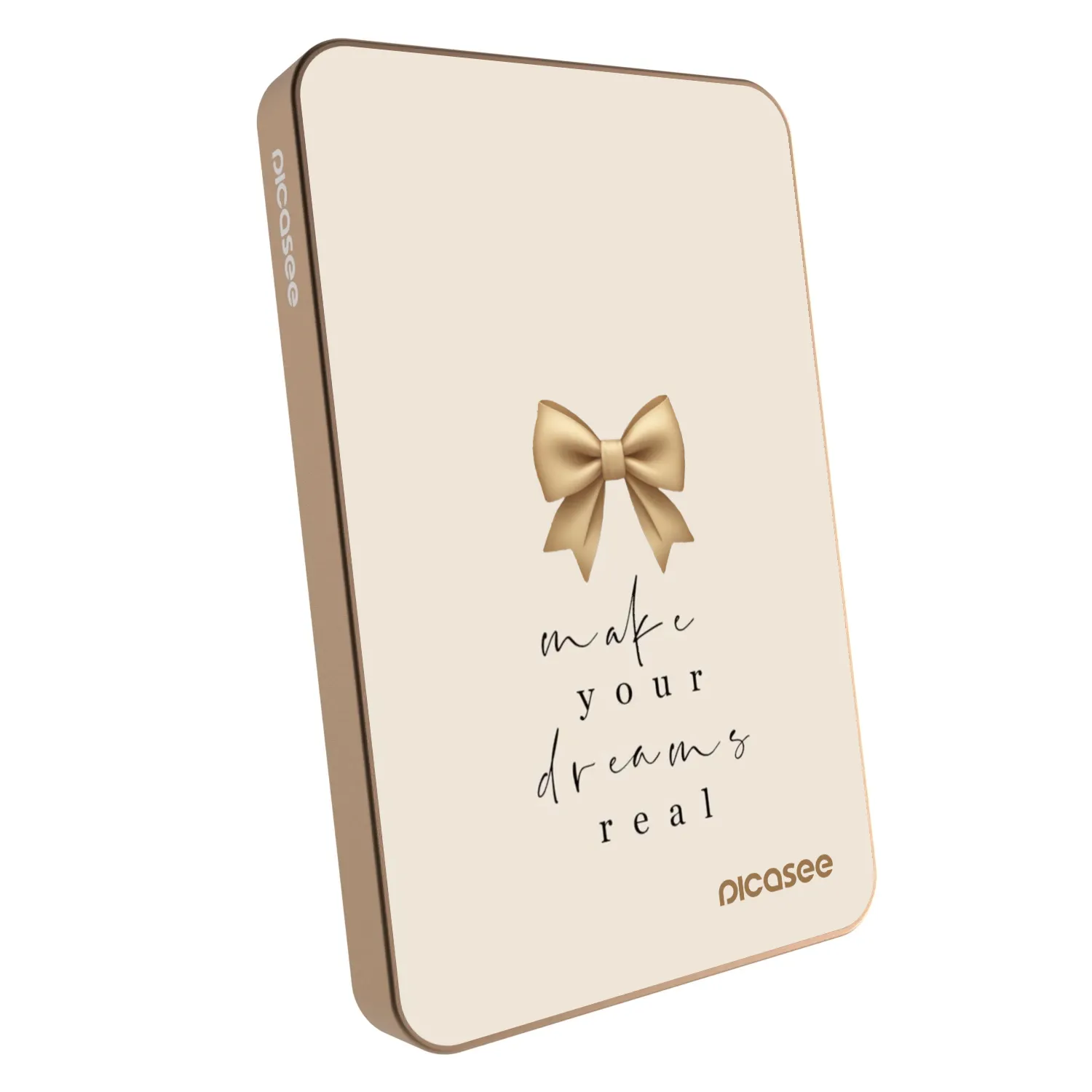 Picasee Prijenosni punjač s MagSafe 5 000 mAh Zlatni - Golden Dream