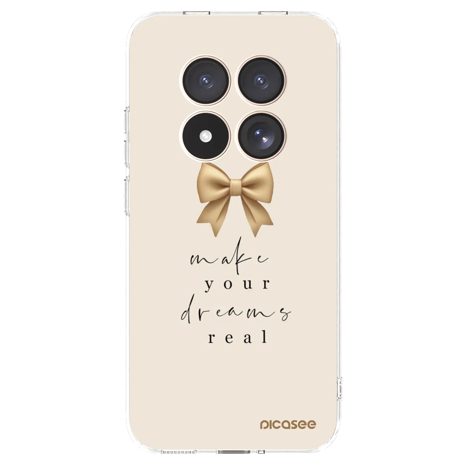 Picasee silikonska prozirna maskica za Xiaomi Redmi Note 15 Pro 4G - Golden Dream