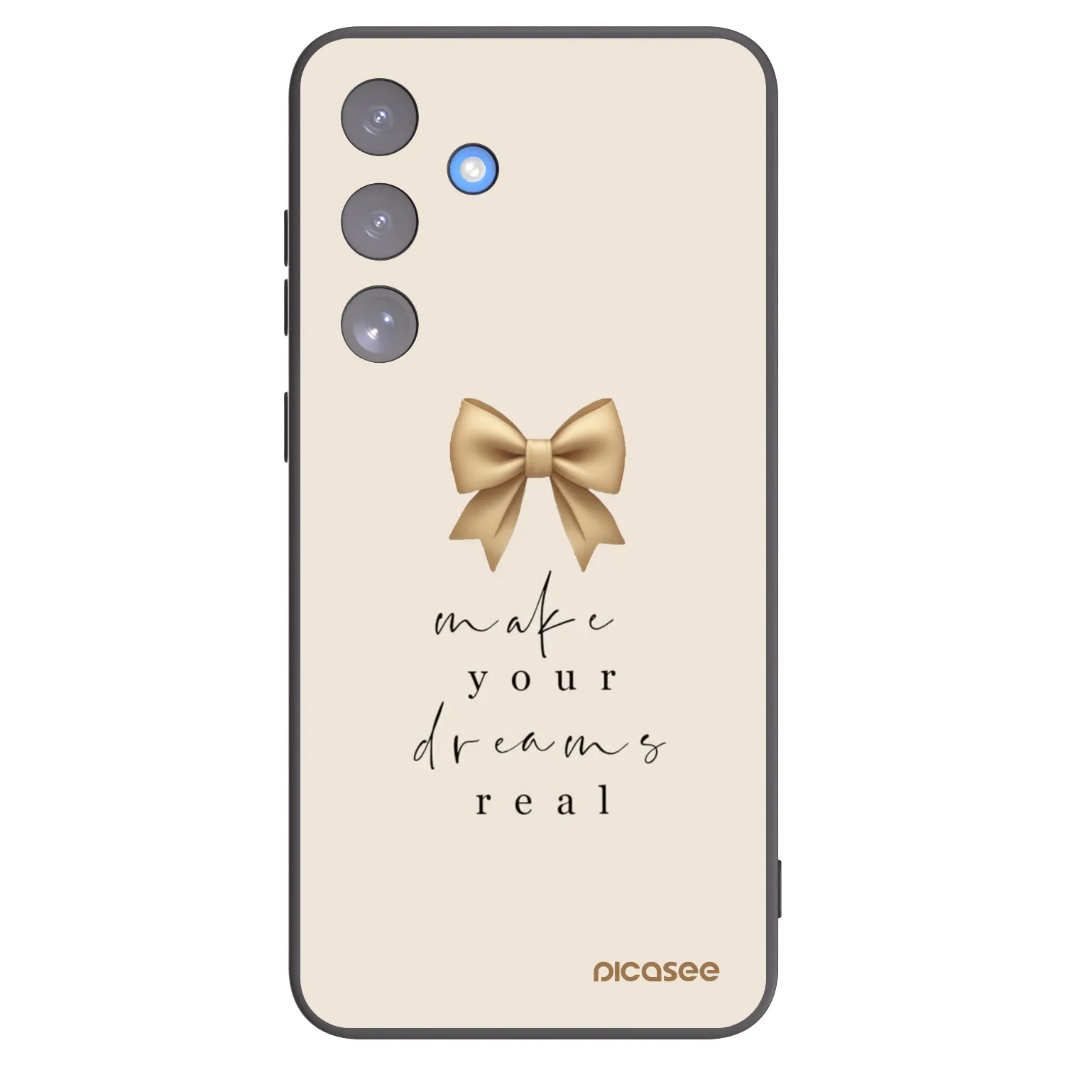 Picasee crna silikonska maskica za Samsung Galaxy S25 FE 5G - Golden Dream