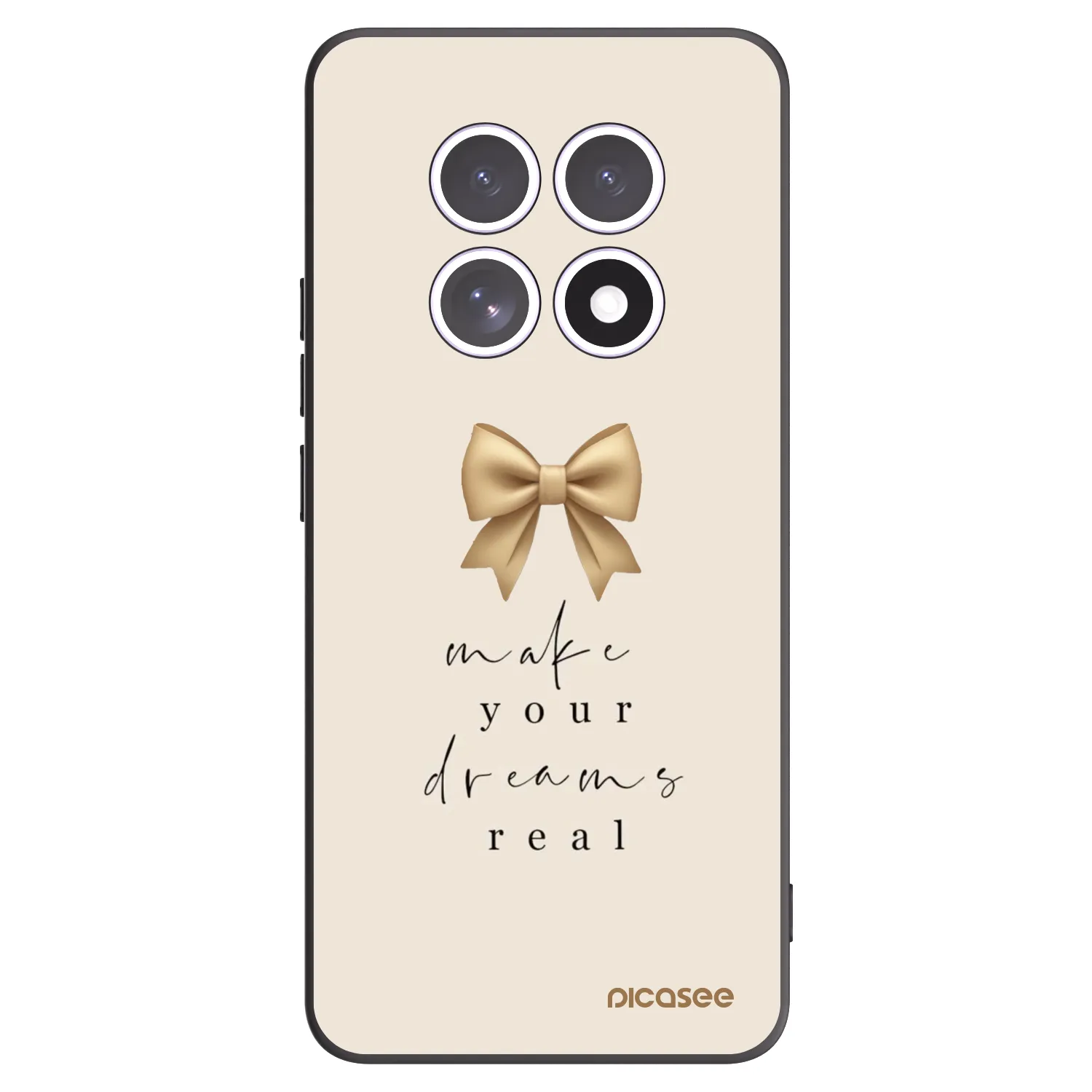 Picasee crna silikonska maskica za Xiaomi Redmi Note 15 - Golden Dream