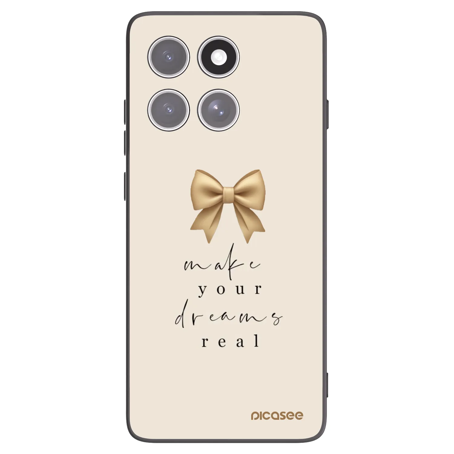 Picasee crna silikonska maskica za Motorola Edge 60 Fusion - Golden Dream
