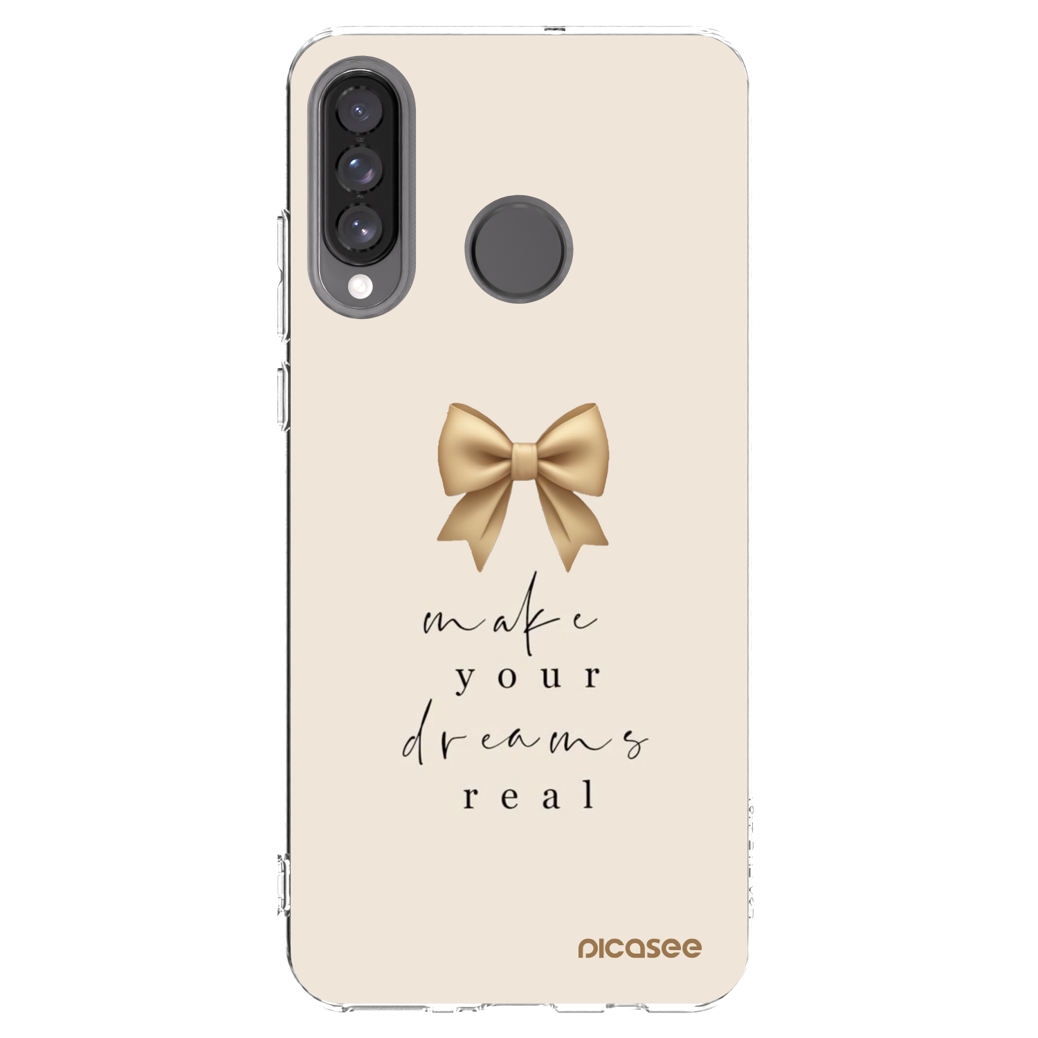 Picasee silikonska prozirna maskica za Huawei P30 Lite - Golden Dream