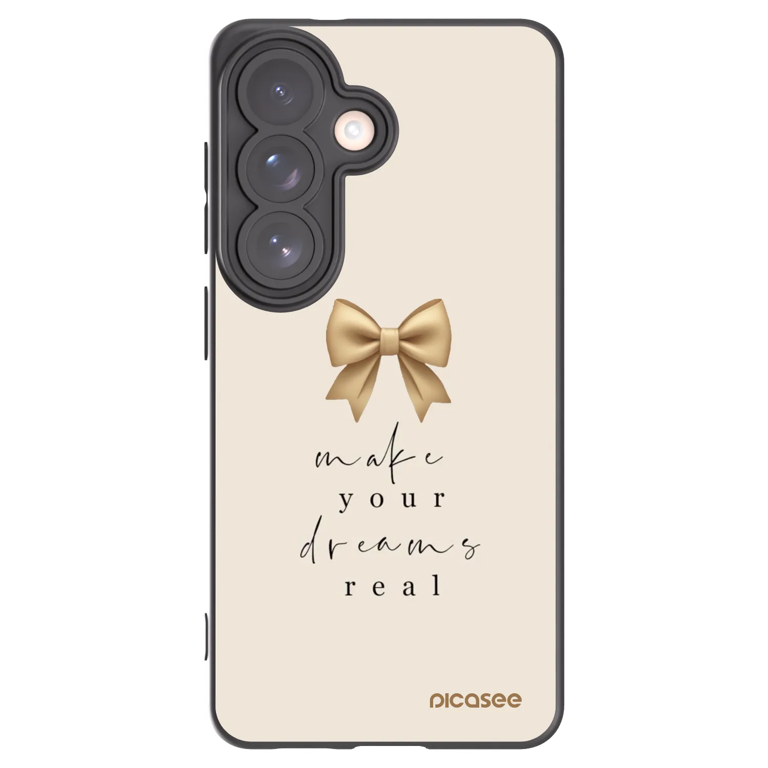 Picasee crna silikonska maskica za Samsung Galaxy S26 - Golden Dream