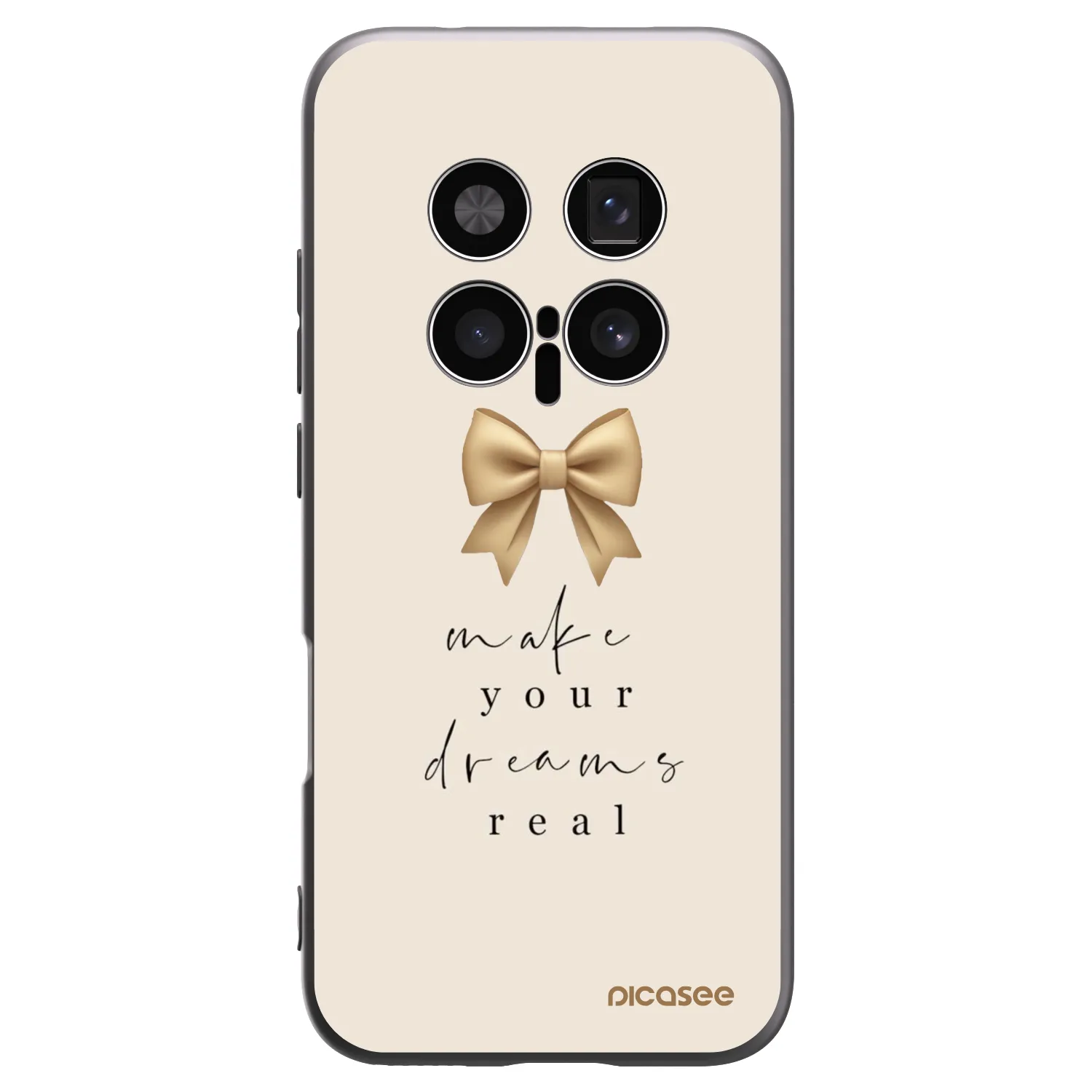 Picasee crna silikonska maskica za Honor Magic8 Pro 5G - Golden Dream