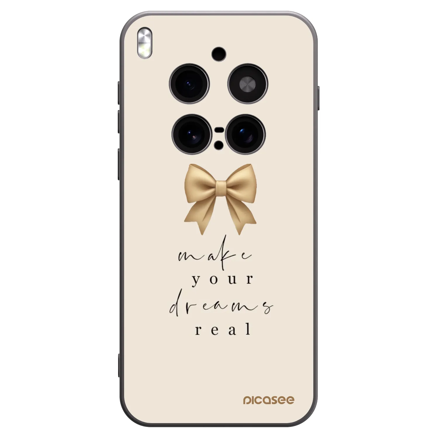 Picasee crna silikonska maskica za Vivo X300 Pro - Golden Dream