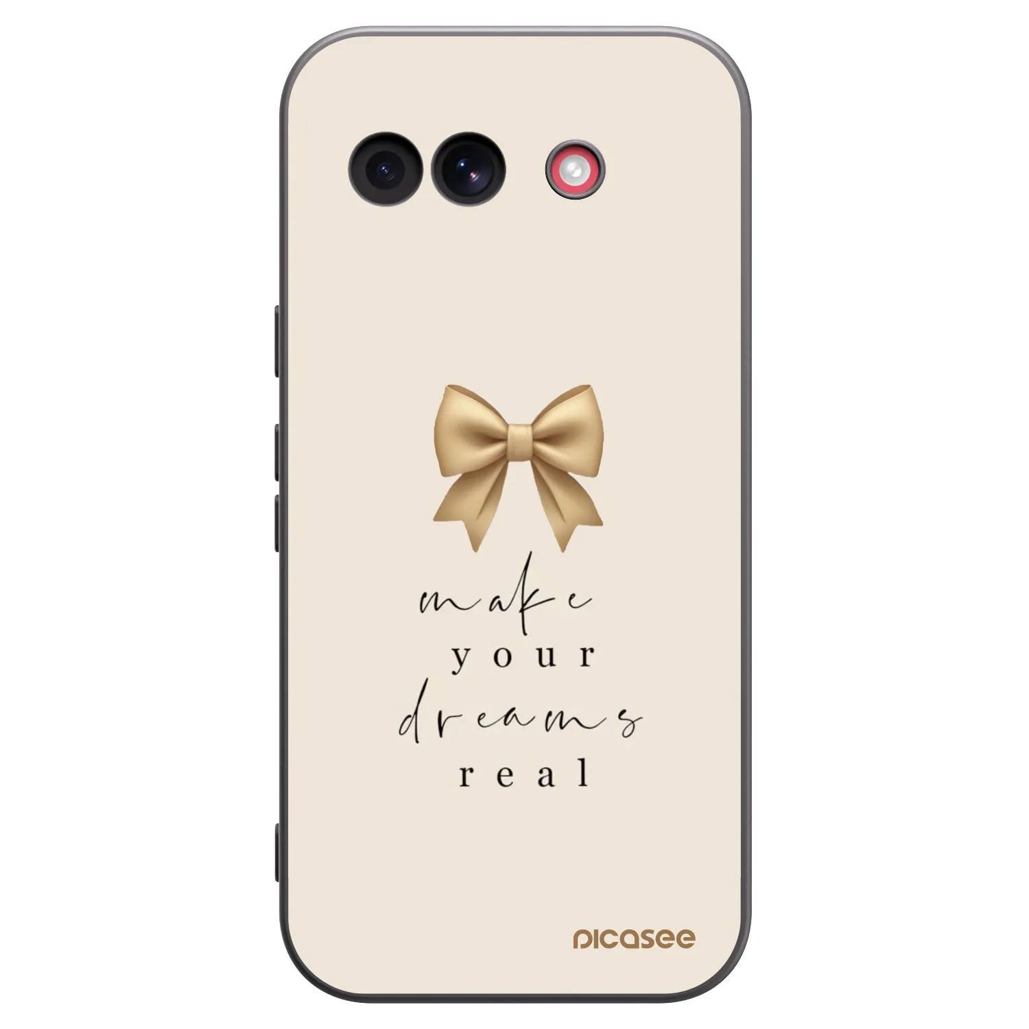 Picasee crna silikonska maskica za Google Pixel 10a - Golden Dream