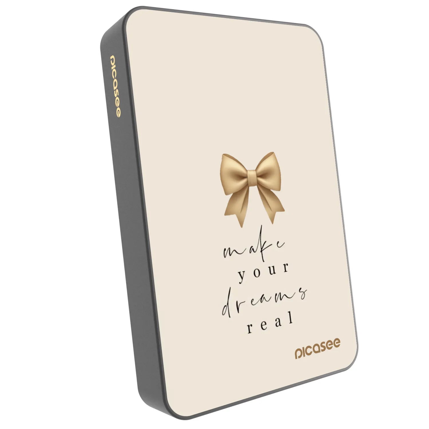 Picasee Prijenosni punjač s MagSafe 10 000 mAh Sivo - Golden Dream