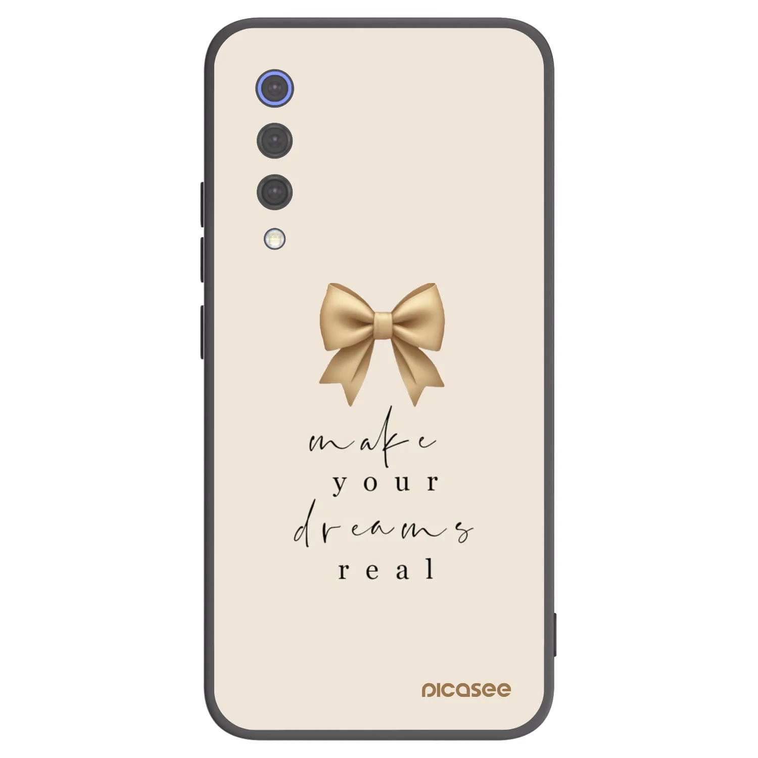 Picasee crna silikonska maskica za Xiaomi Mi 9 SE - Golden Dream