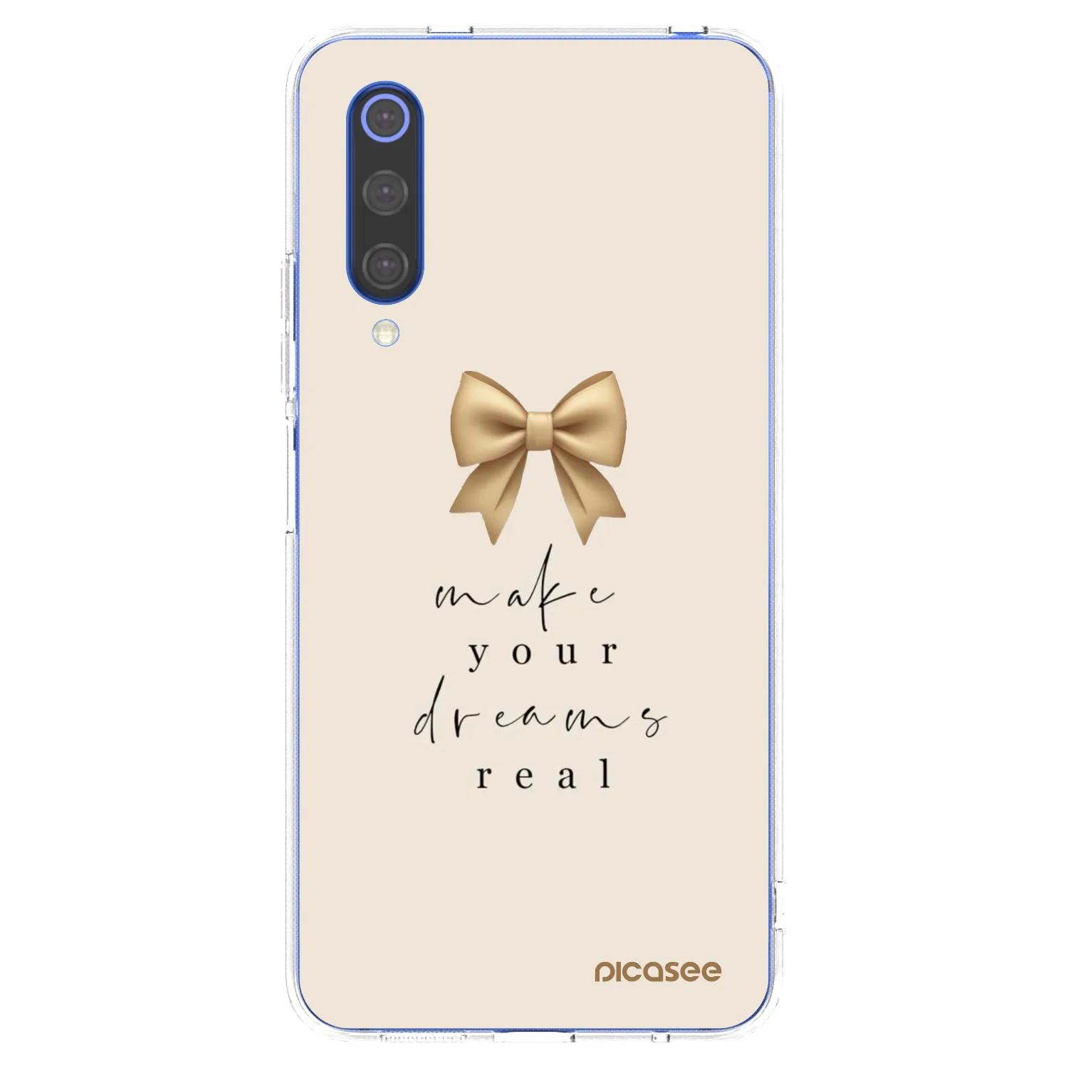 Picasee silikonska prozirna maskica za Xiaomi Mi 9 SE - Golden Dream
