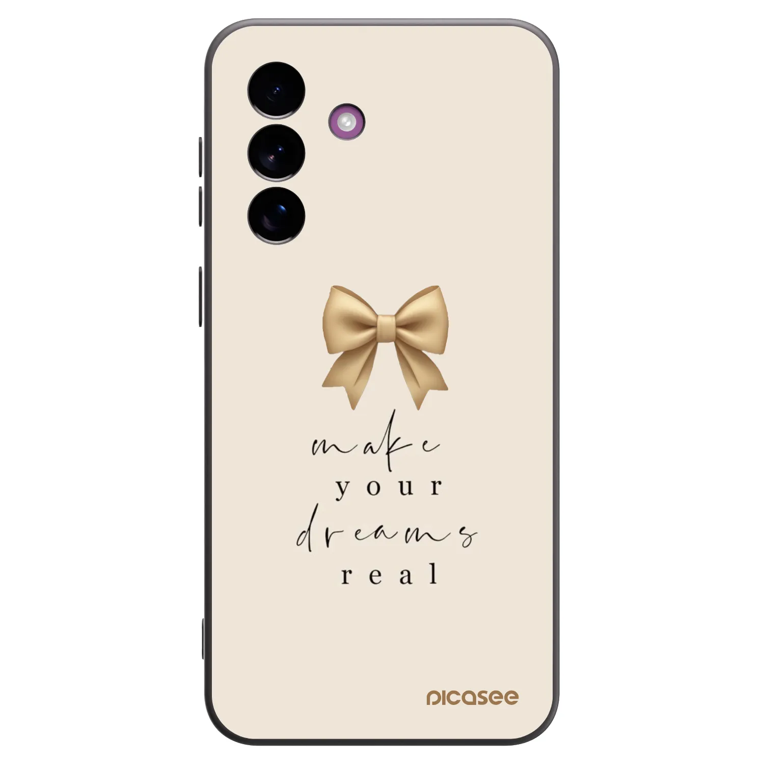 Picasee crna silikonska maskica za Samsung Galaxy A37 - Golden Dream