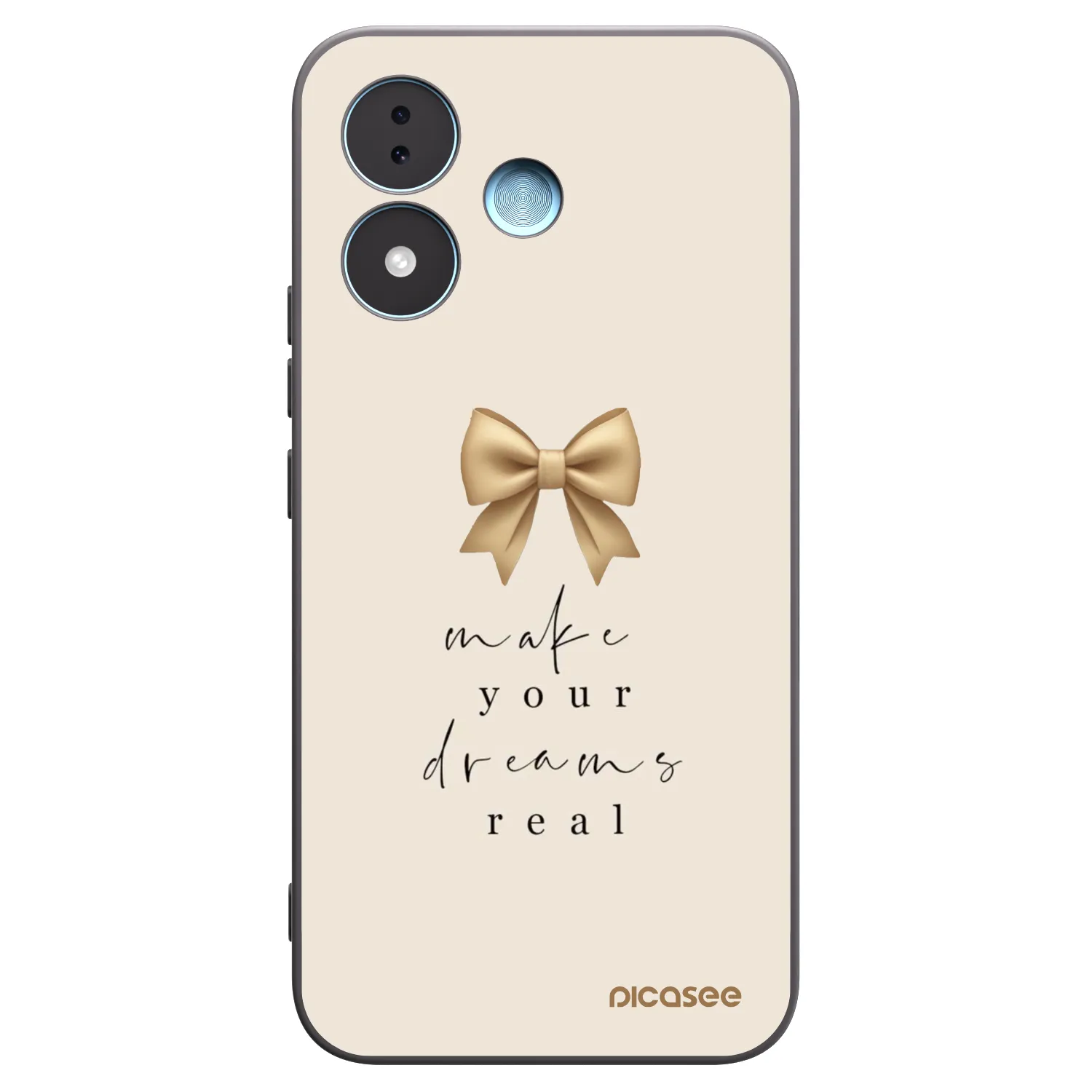 Picasee crna silikonska maskica za Xiaomi Redmi Note 17 5G - Golden Dream