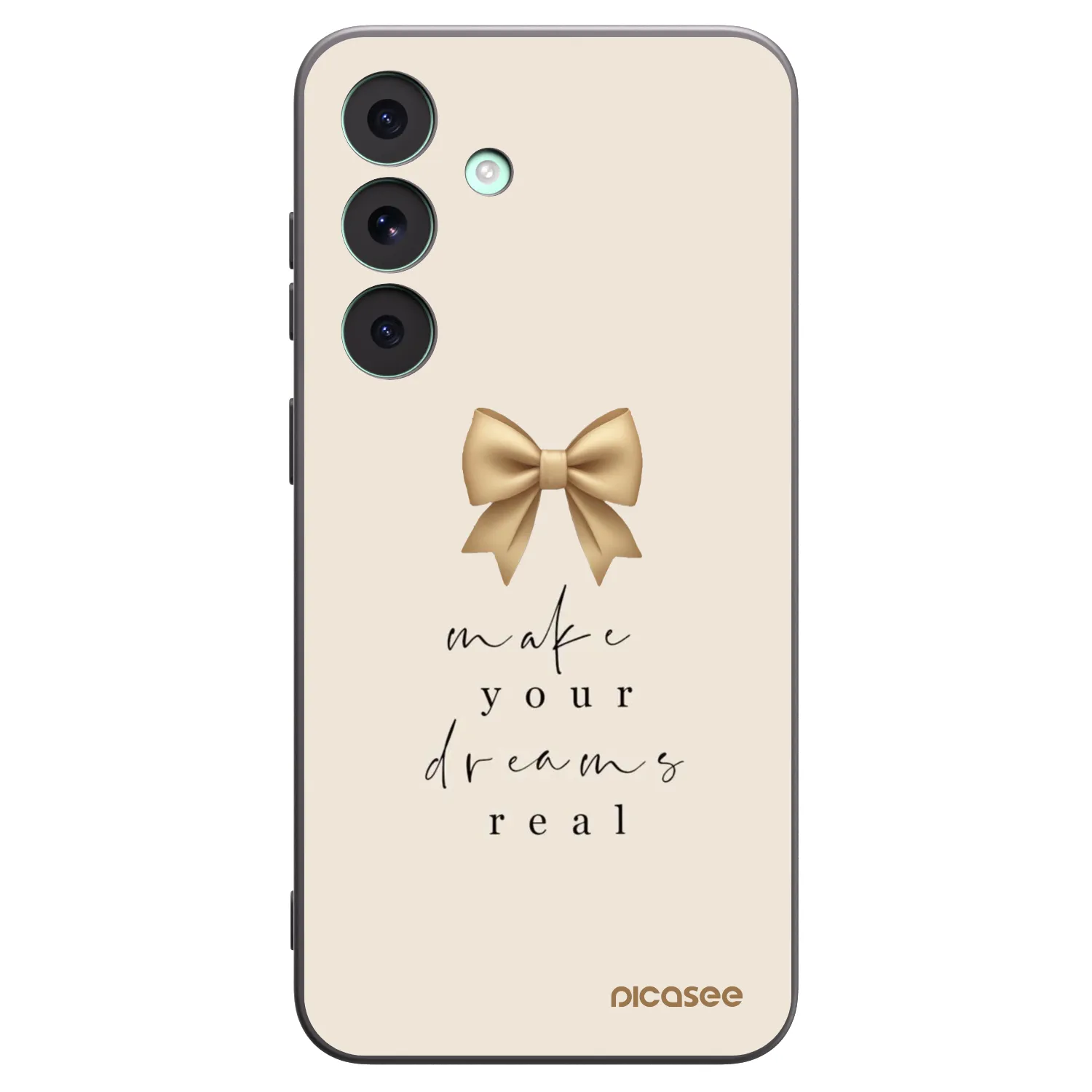 Picasee crna silikonska maskica za Samsung Galaxy S26 FE - Golden Dream