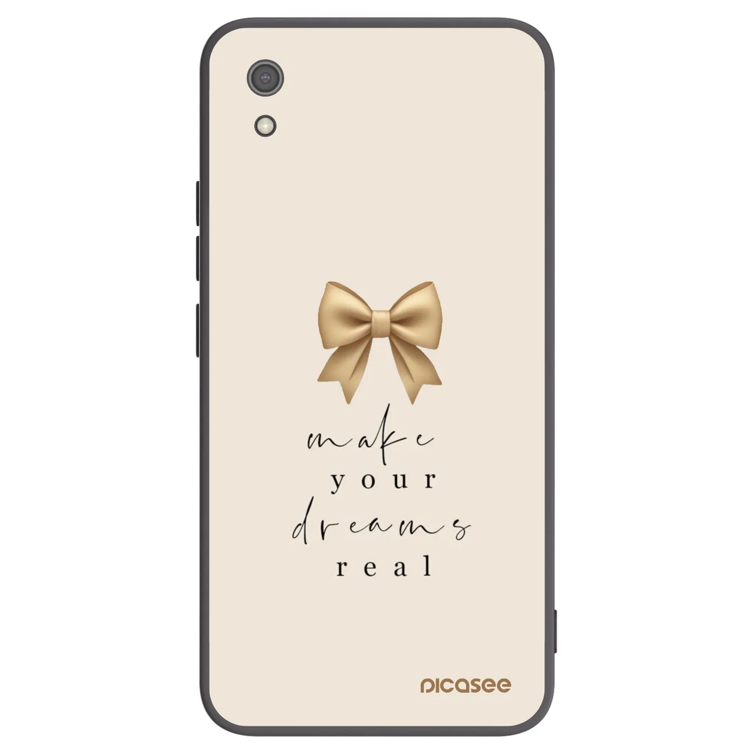 Picasee crna silikonska maskica za Xiaomi Redmi 7A - Golden Dream