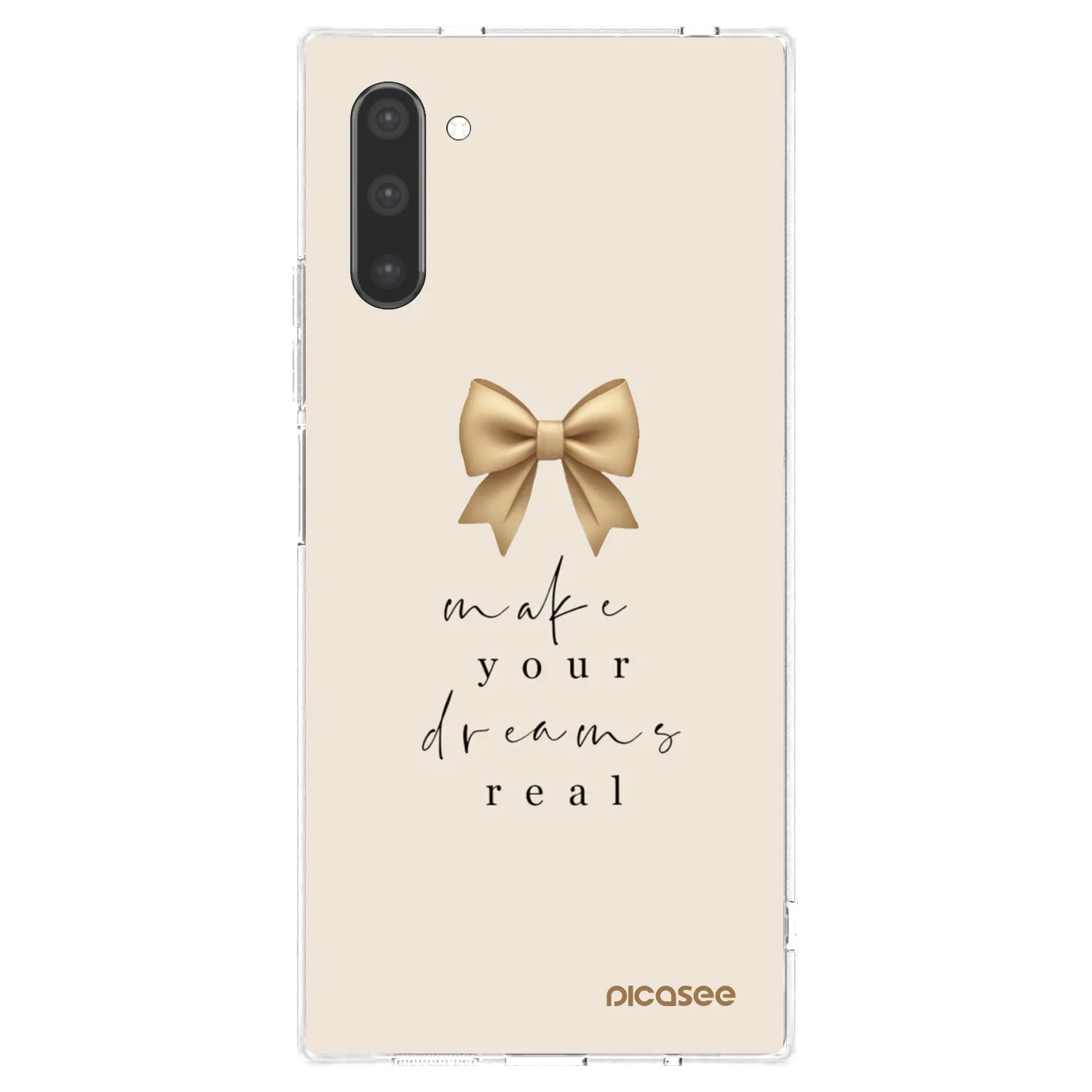 Picasee silikonska prozirna maskica za Samsung Galaxy Note 10 N970F - Golden Dream