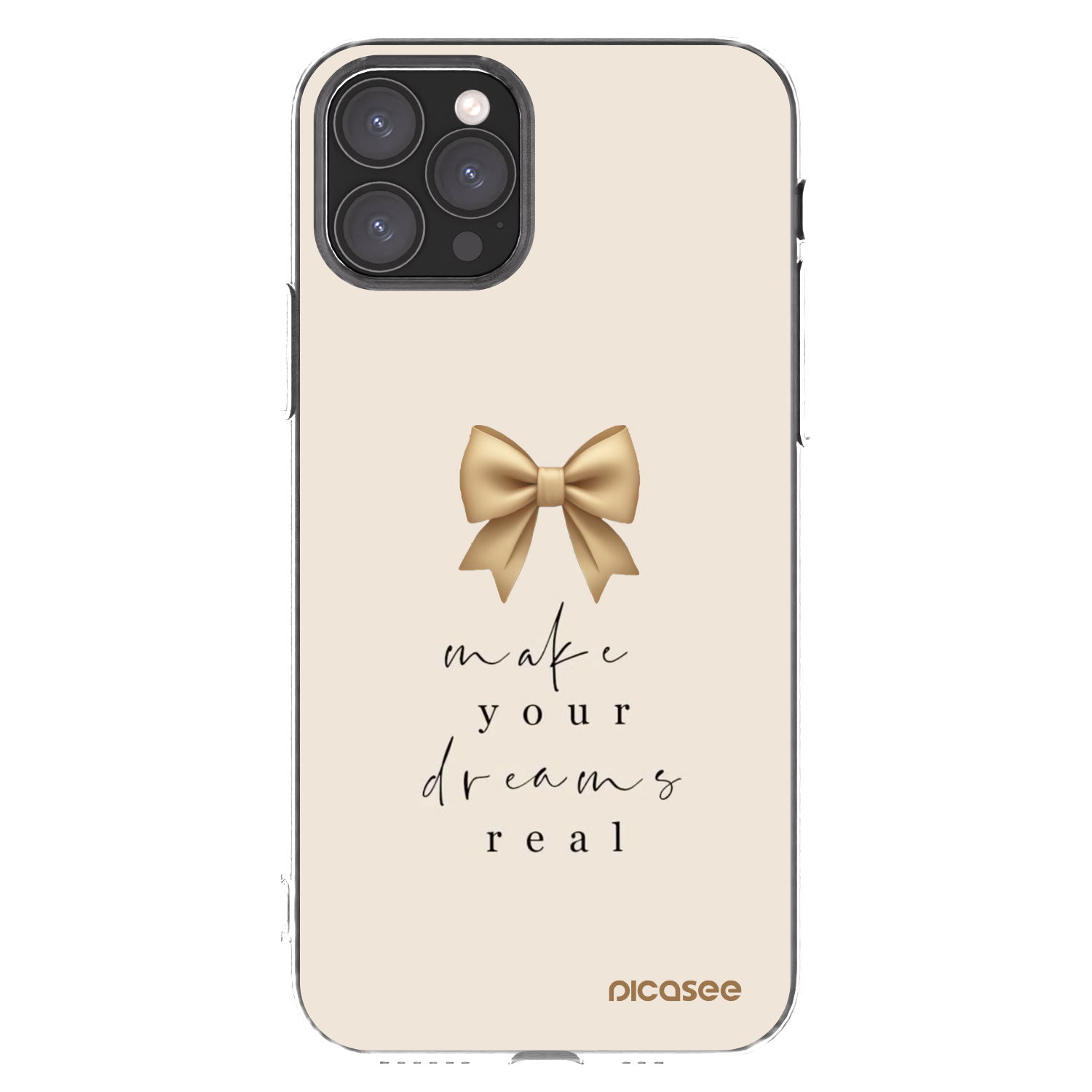 Picasee silikonska prozirna maskica za Apple iPhone 11 Pro - Golden Dream