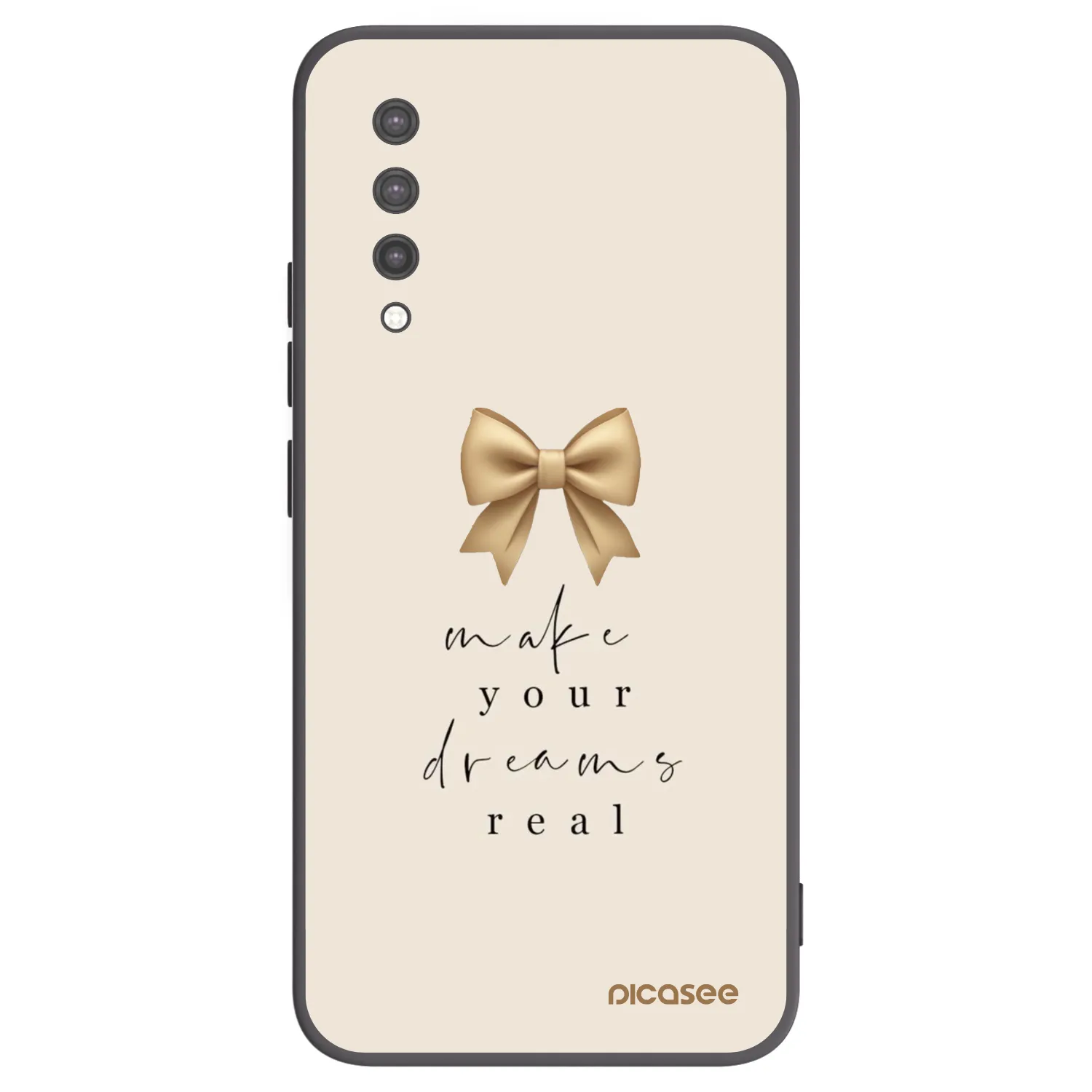 Picasee crna silikonska maskica za Xiaomi Mi 9 Lite - Golden Dream