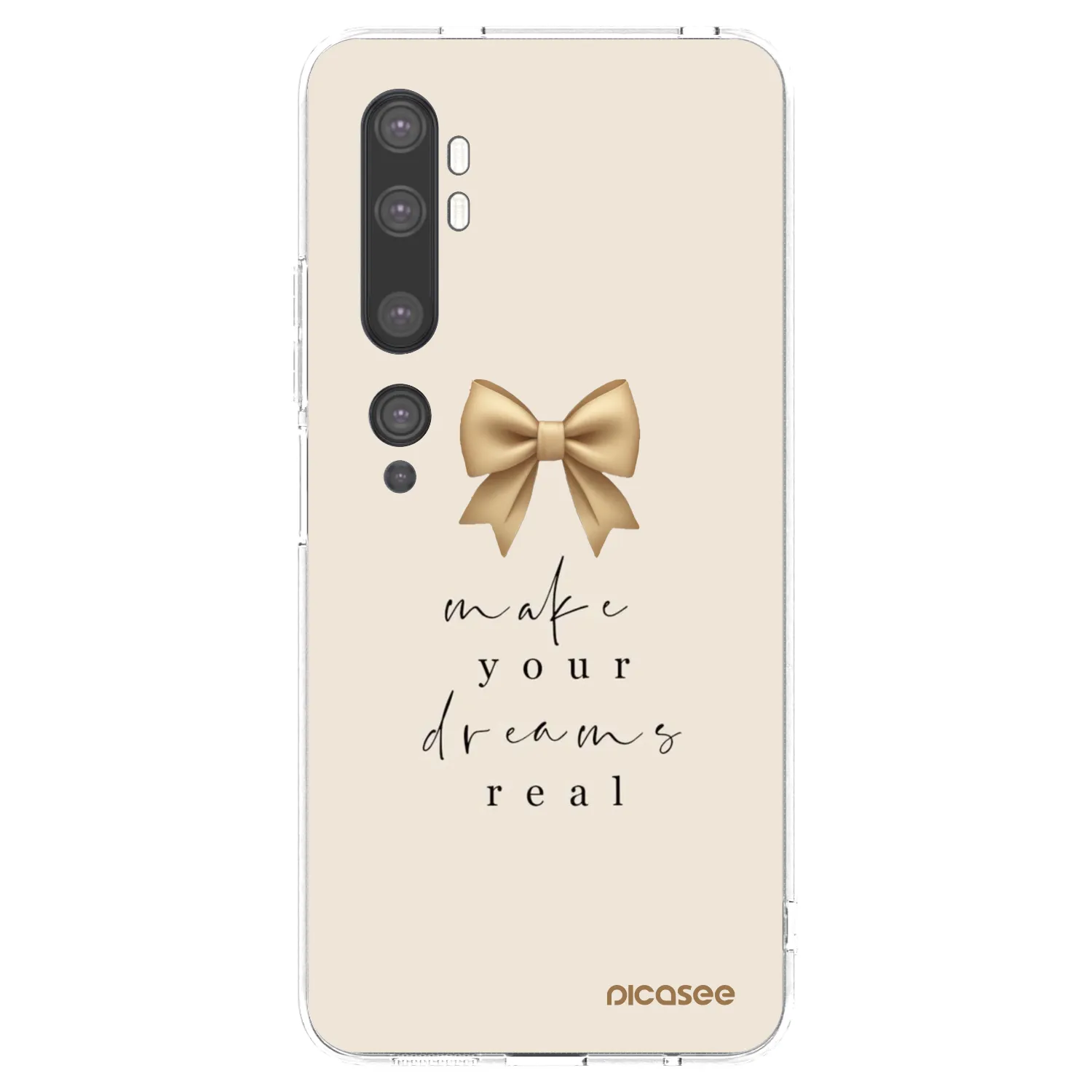 Picasee silikonska prozirna maskica za Xiaomi Mi Note 10 (Pro) - Golden Dream