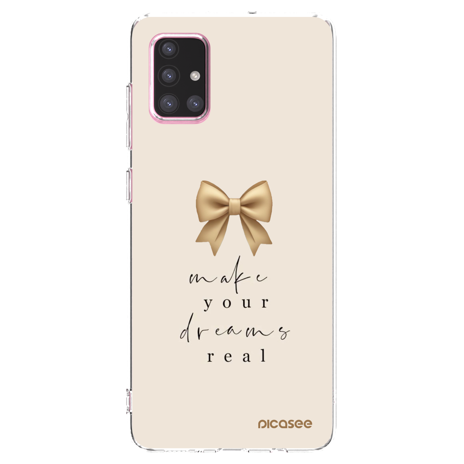 Picasee silikonska prozirna maskica za Samsung Galaxy A71 A715F - Golden Dream
