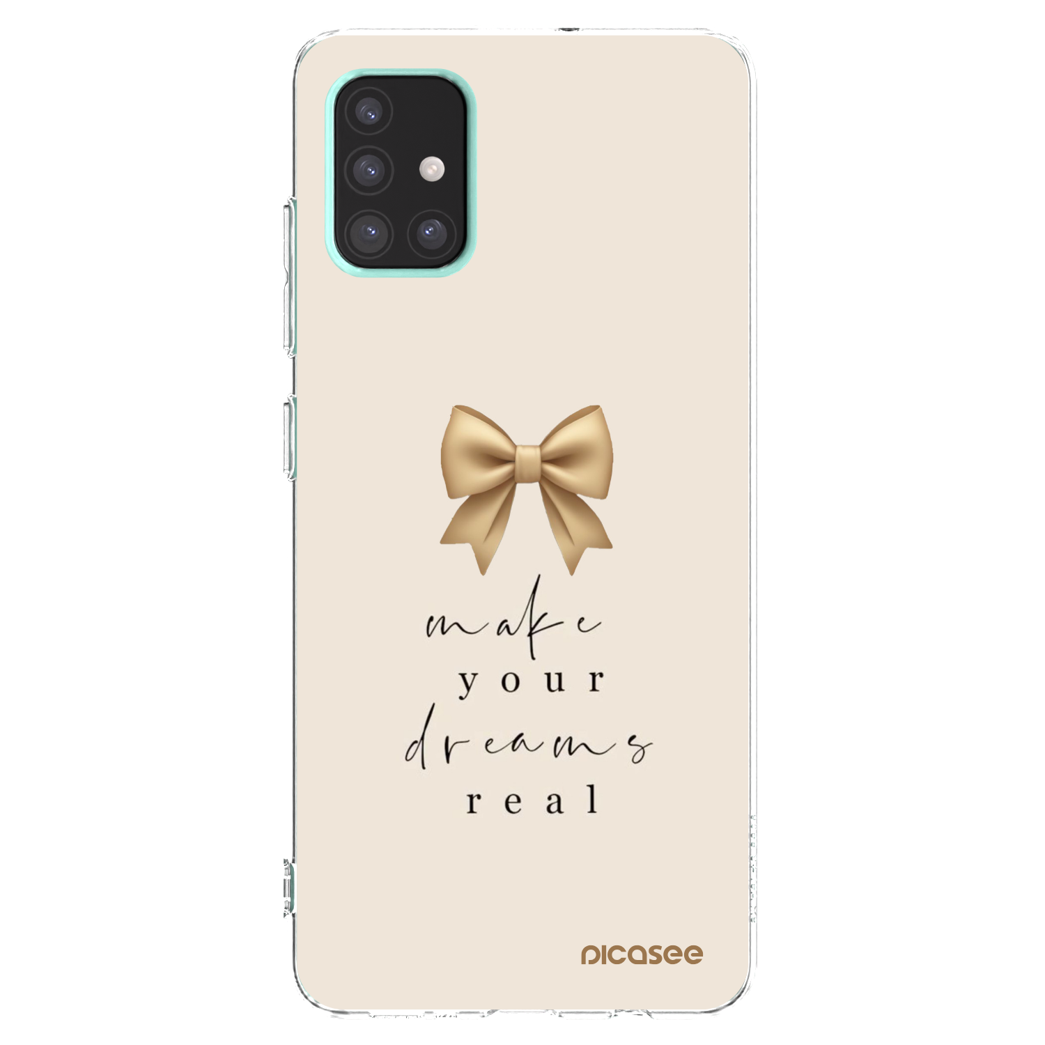 Picasee silikonska prozirna maskica za Samsung Galaxy A51 A515F - Golden Dream