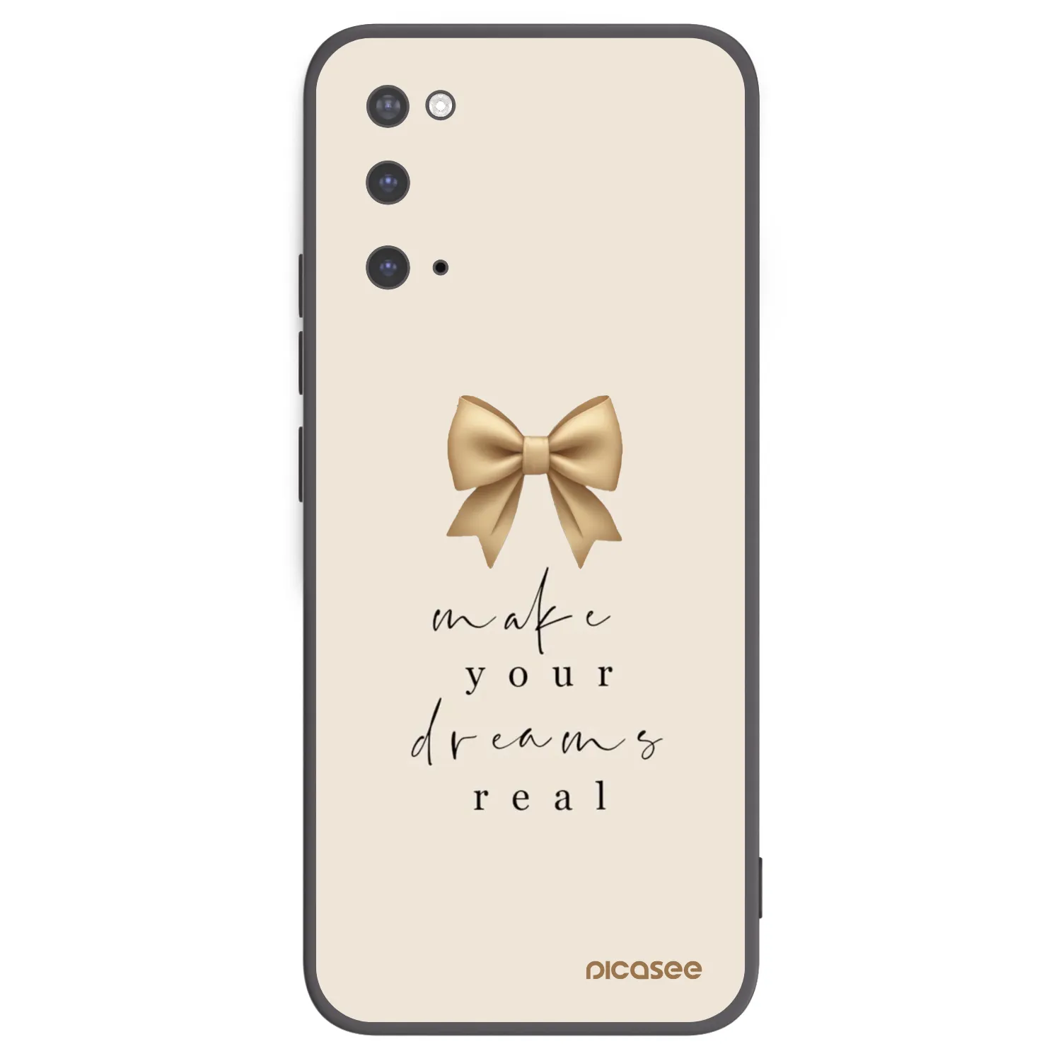 Picasee crna silikonska maskica za Samsung Galaxy S20 G980F - Golden Dream