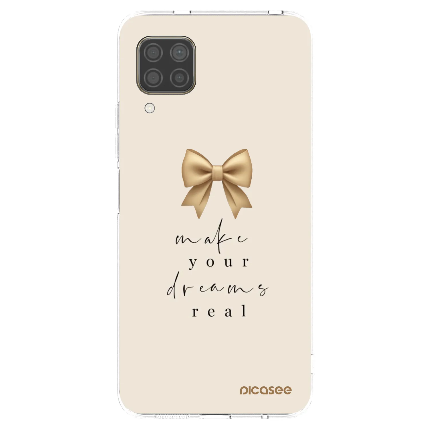 Picasee silikonska prozirna maskica za Huawei P40 Lite - Golden Dream