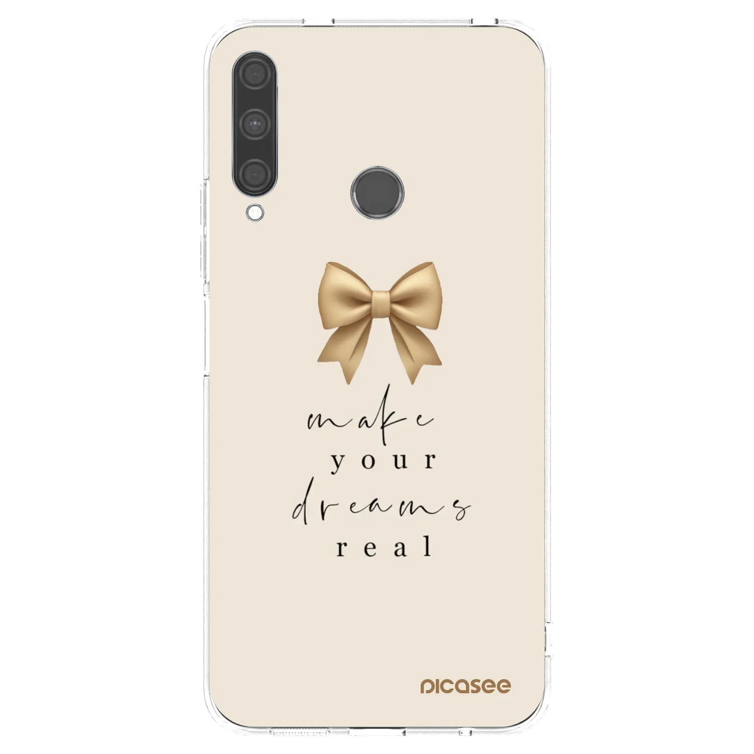 Picasee silikonska prozirna maskica za Huawei P40 Lite E - Golden Dream