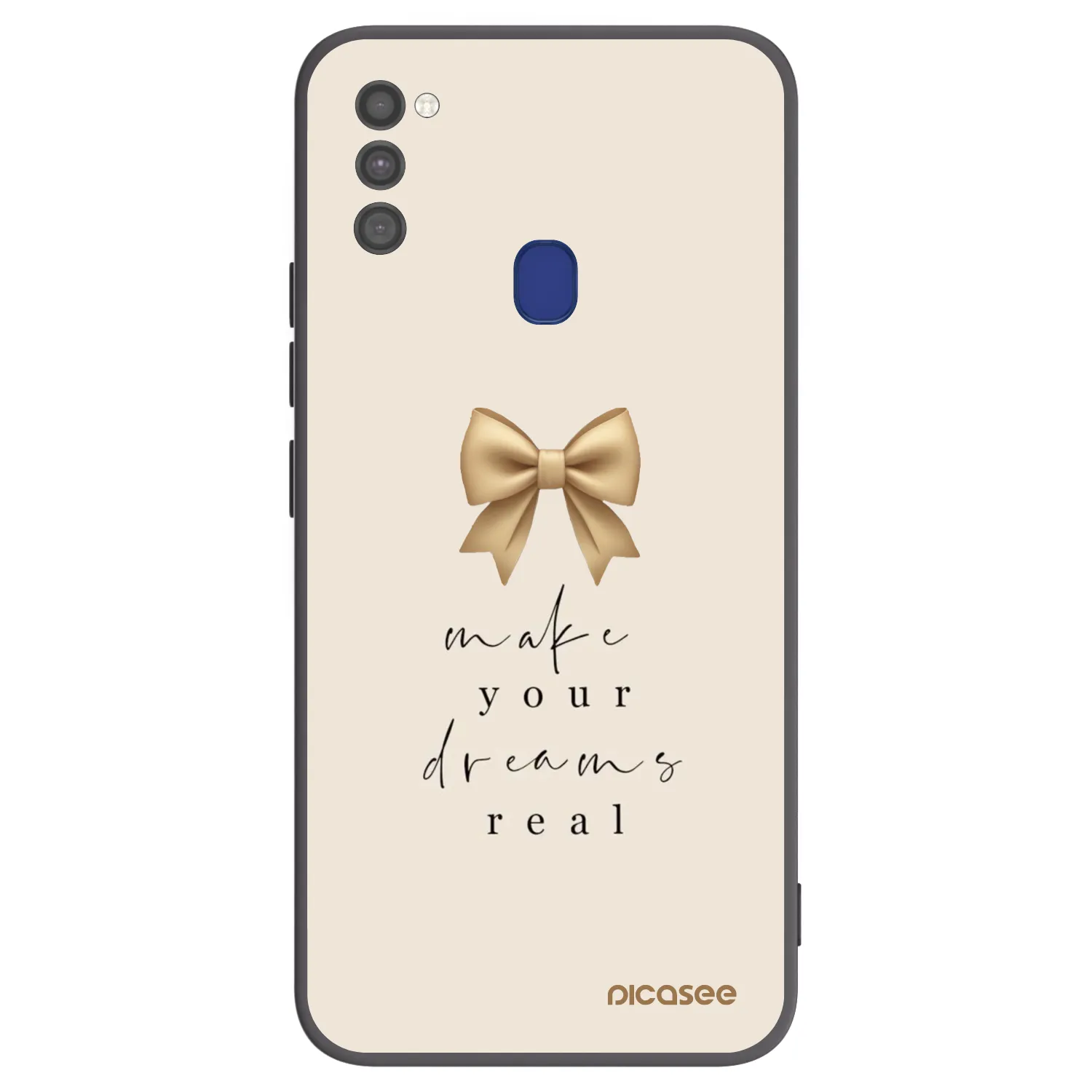 Picasee crna silikonska maskica za Samsung Galaxy M21 M215F - Golden Dream