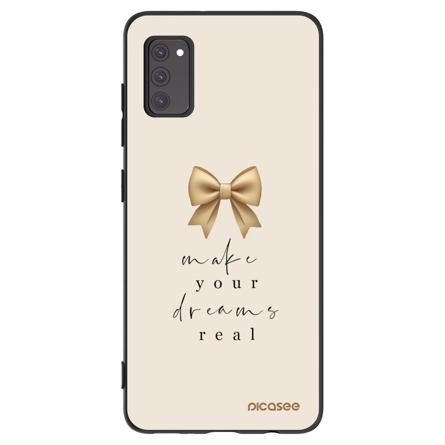 Picasee crna silikonska maskica za Samsung Galaxy A41 A415F - Golden Dream