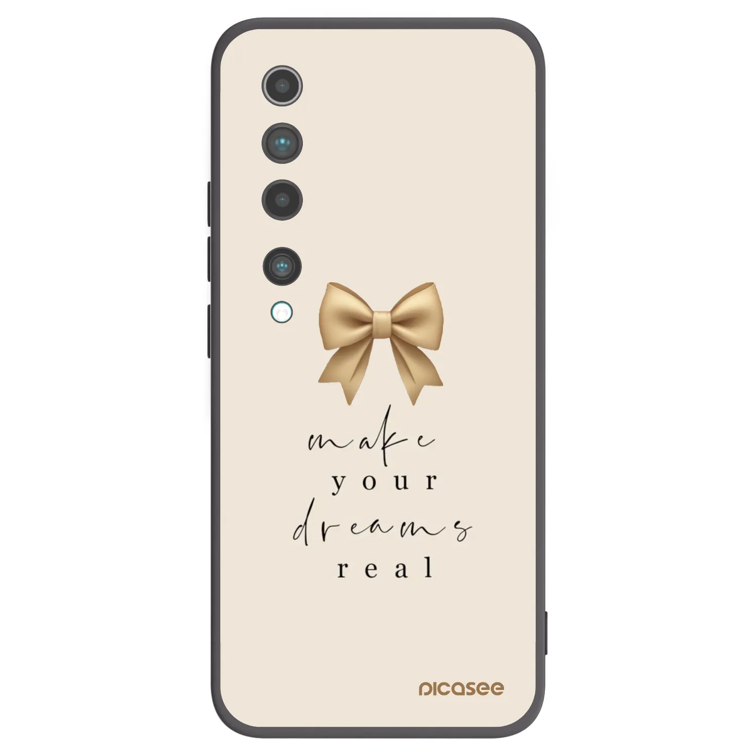 Picasee crna silikonska maskica za Xiaomi Mi 10 - Golden Dream