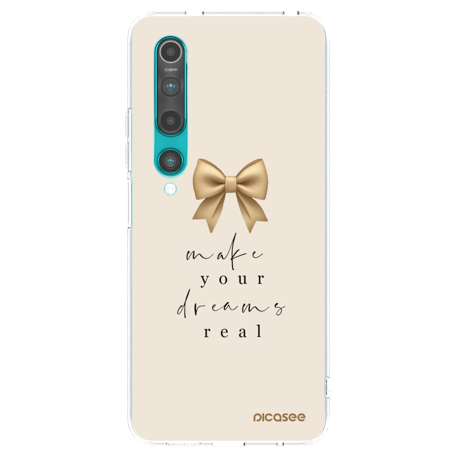 Picasee silikonska prozirna maskica za Xiaomi Mi 10 - Golden Dream