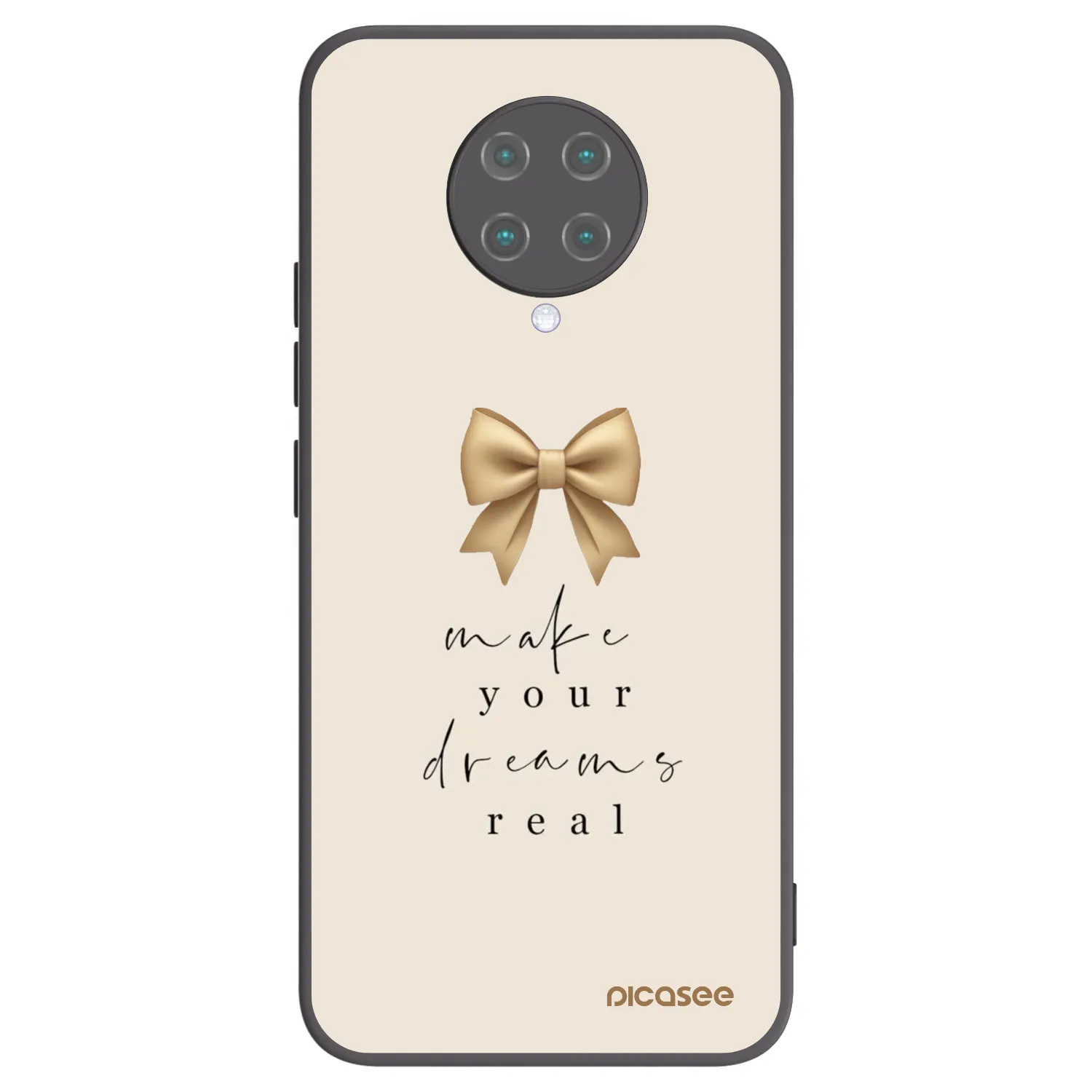 Picasee crna silikonska maskica za Xiaomi Poco F2 Pro - Golden Dream