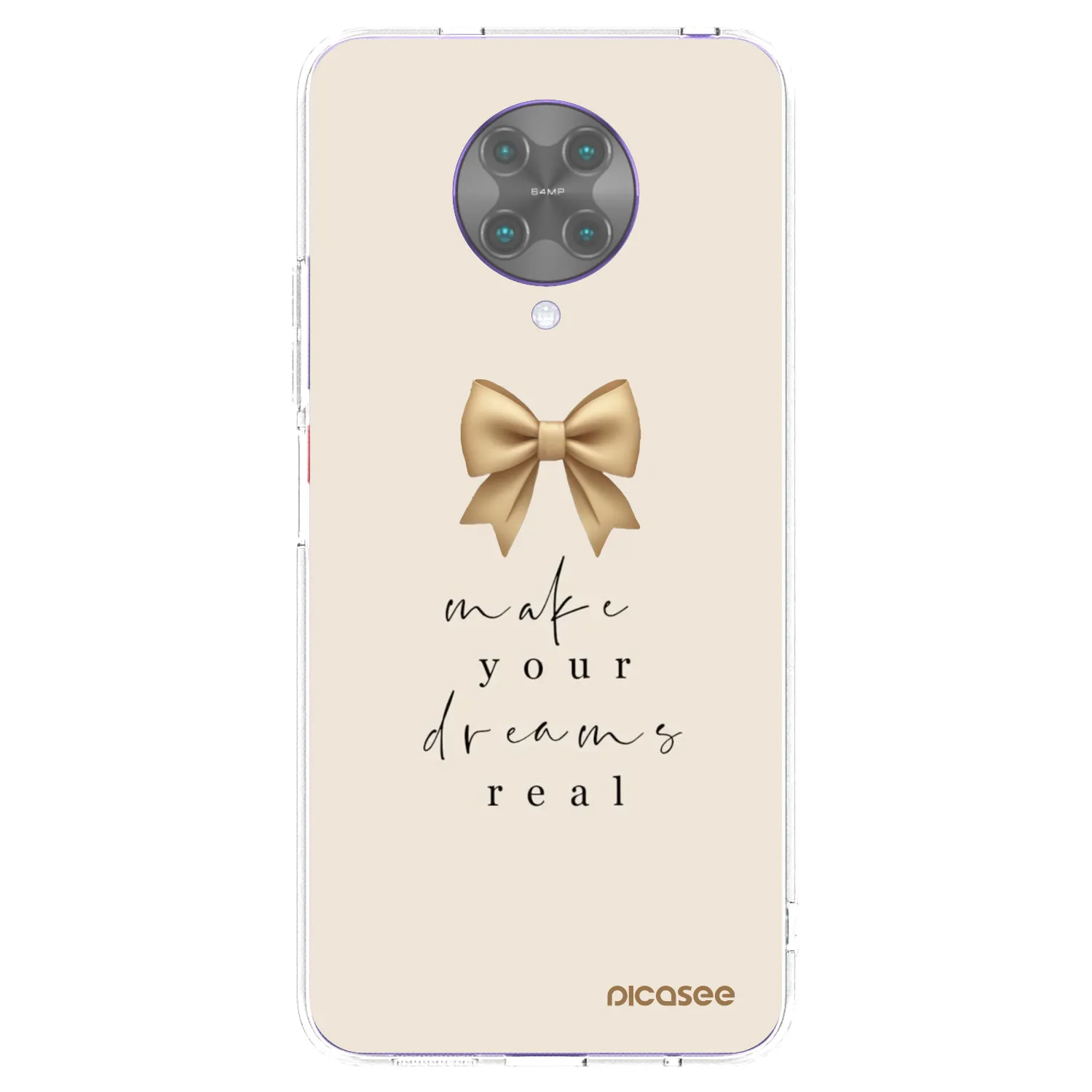 Picasee silikonska prozirna maskica za Xiaomi Poco F2 Pro - Golden Dream