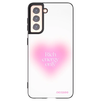 Picasee crna silikonska maskica za Samsung Galaxy S21 5G G991B - Rich Energy